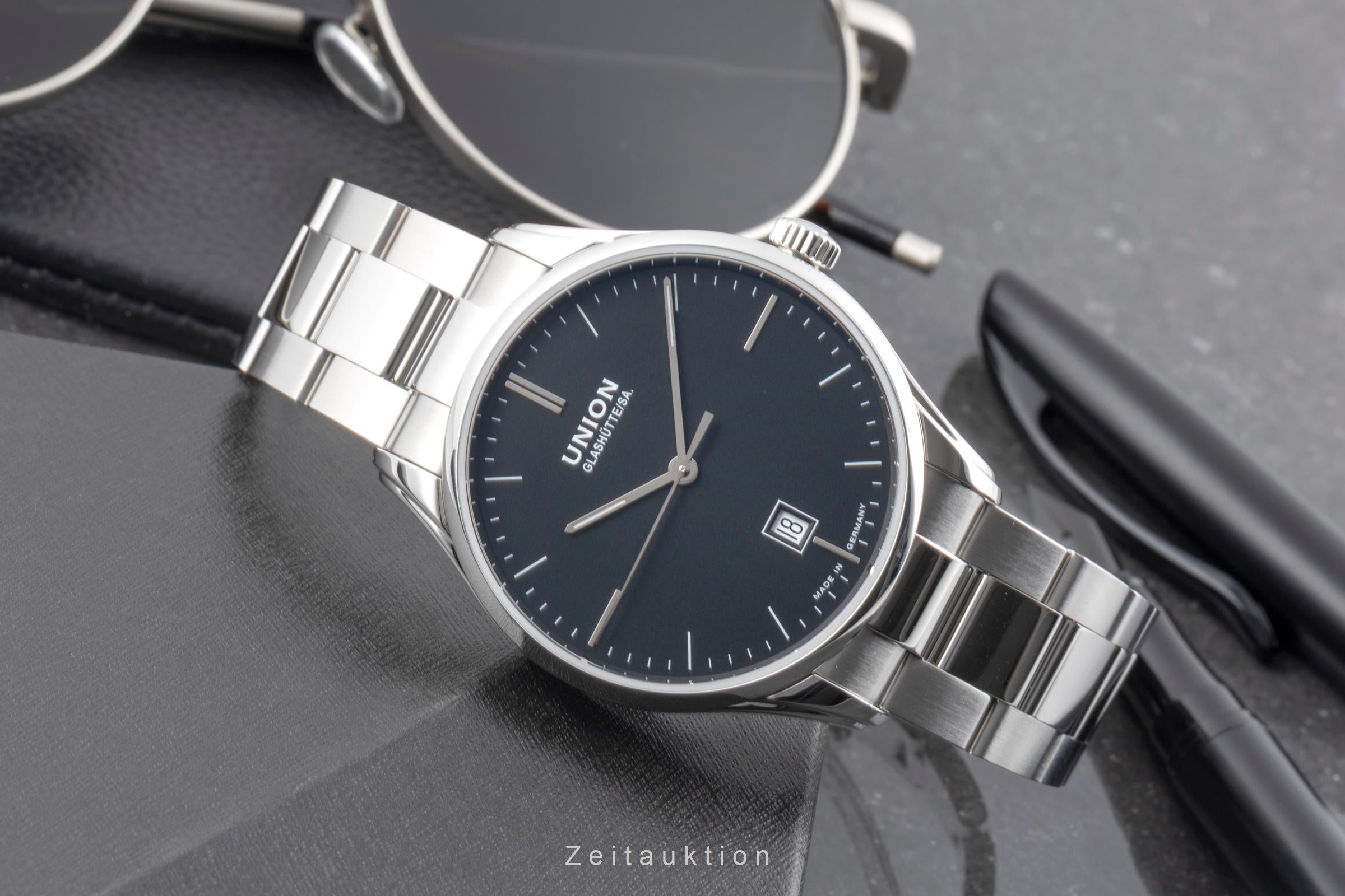 Union Glashütte Viro acero automático reloj para caballeros D011.407.11.051.00  [2604005]