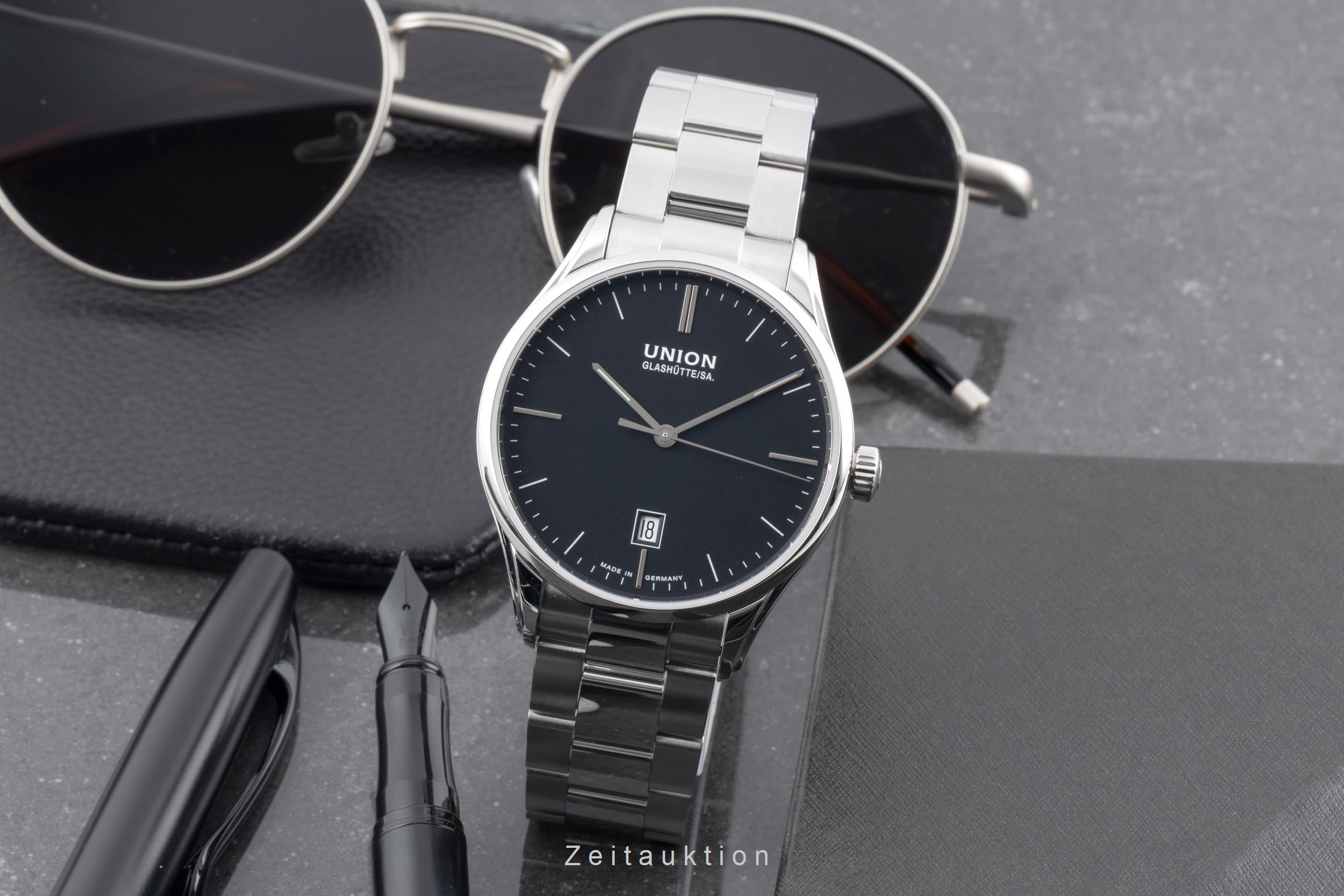 Union Glashütte Viro acero automático reloj para caballeros D011.407.11.051.00  [2604005]