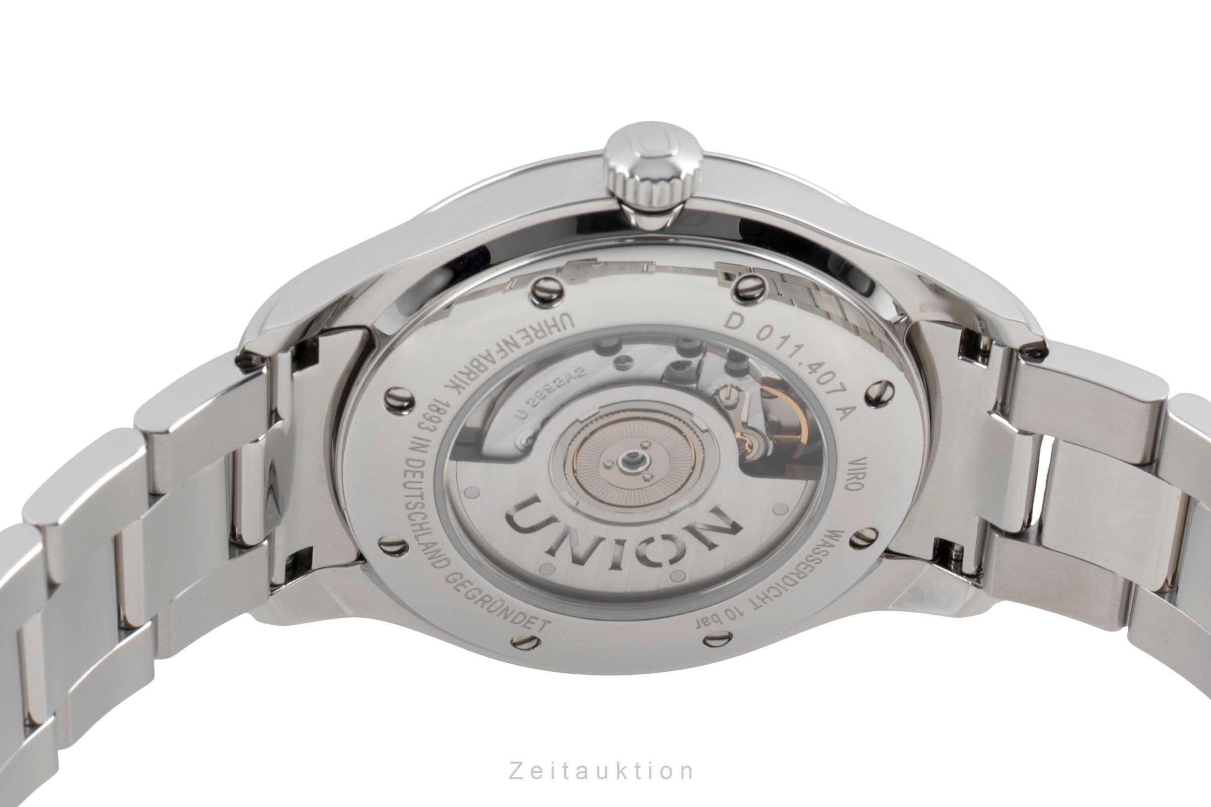 Union Glashütte Viro acero automático reloj para caballeros D011.407.11.051.00  [2604005]