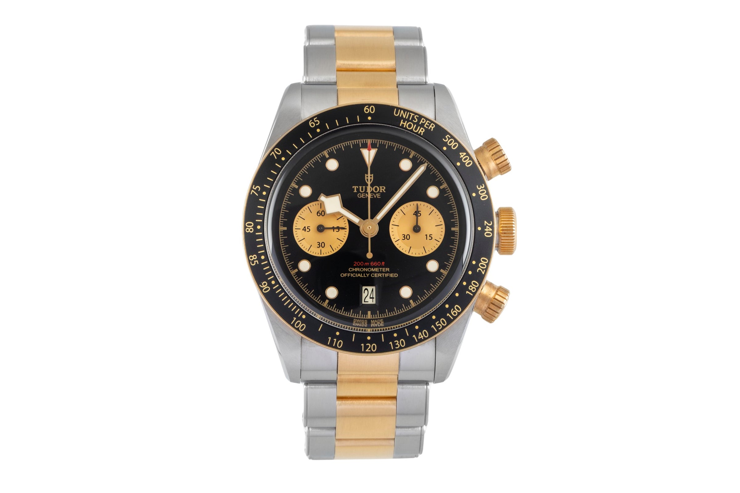 Tudor Black Bay chronographe acier / or  automatique montre pour hommes M79363N-0001 LP: 9790EUR  [2604006]
