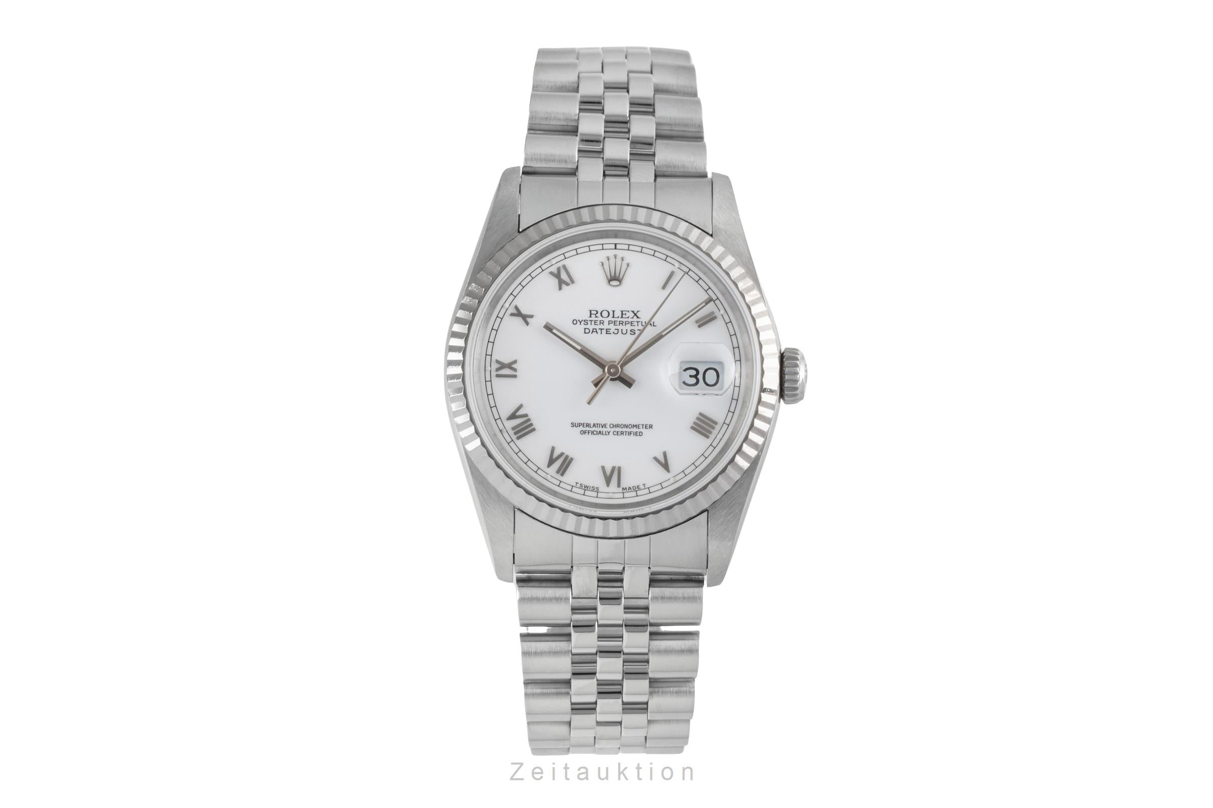 Rolex Datejust acero / oro blanco automático reloj para caballeros 16234  [2604013]