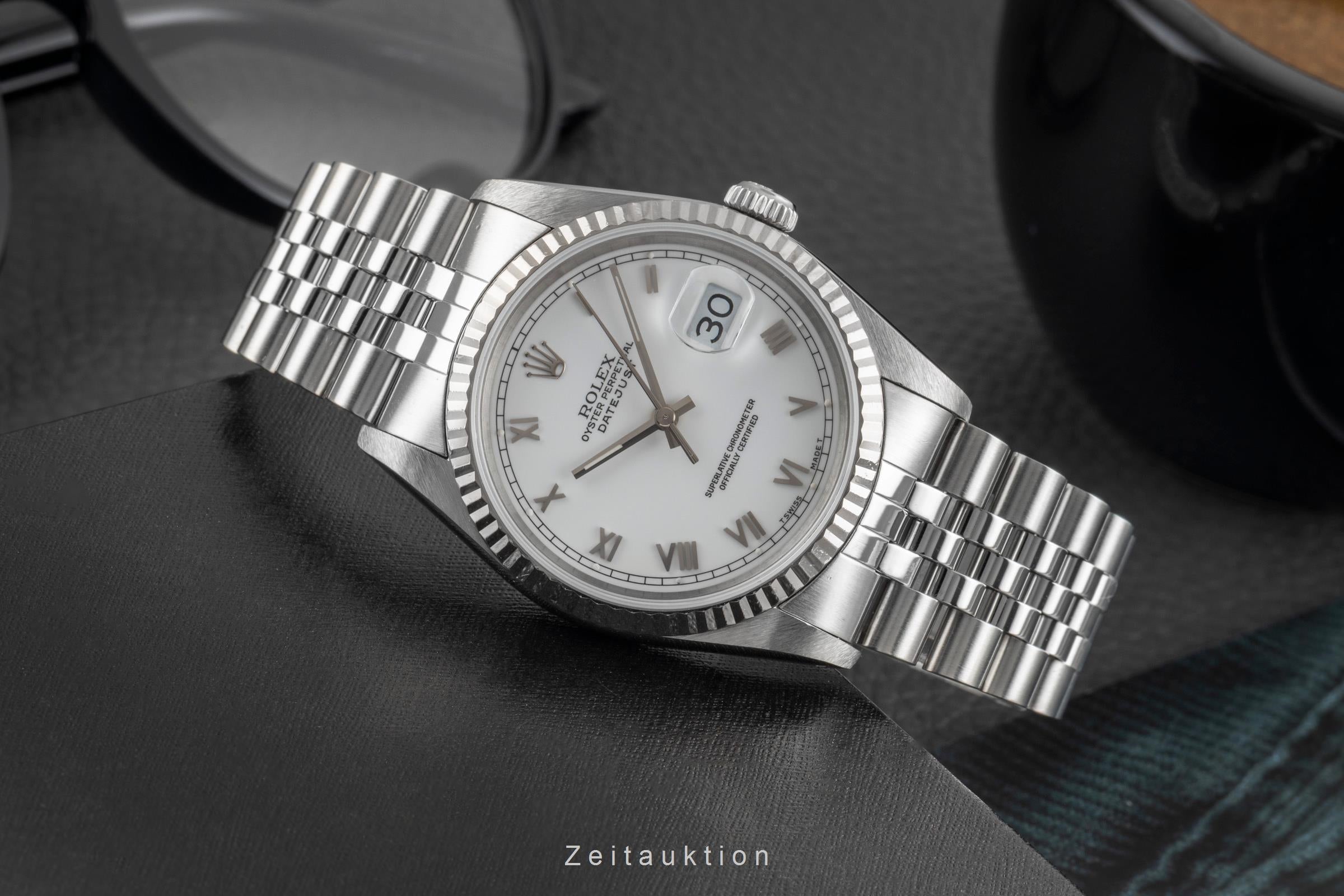 Rolex Datejust acero / oro blanco automático reloj para caballeros 16234  [2604013]
