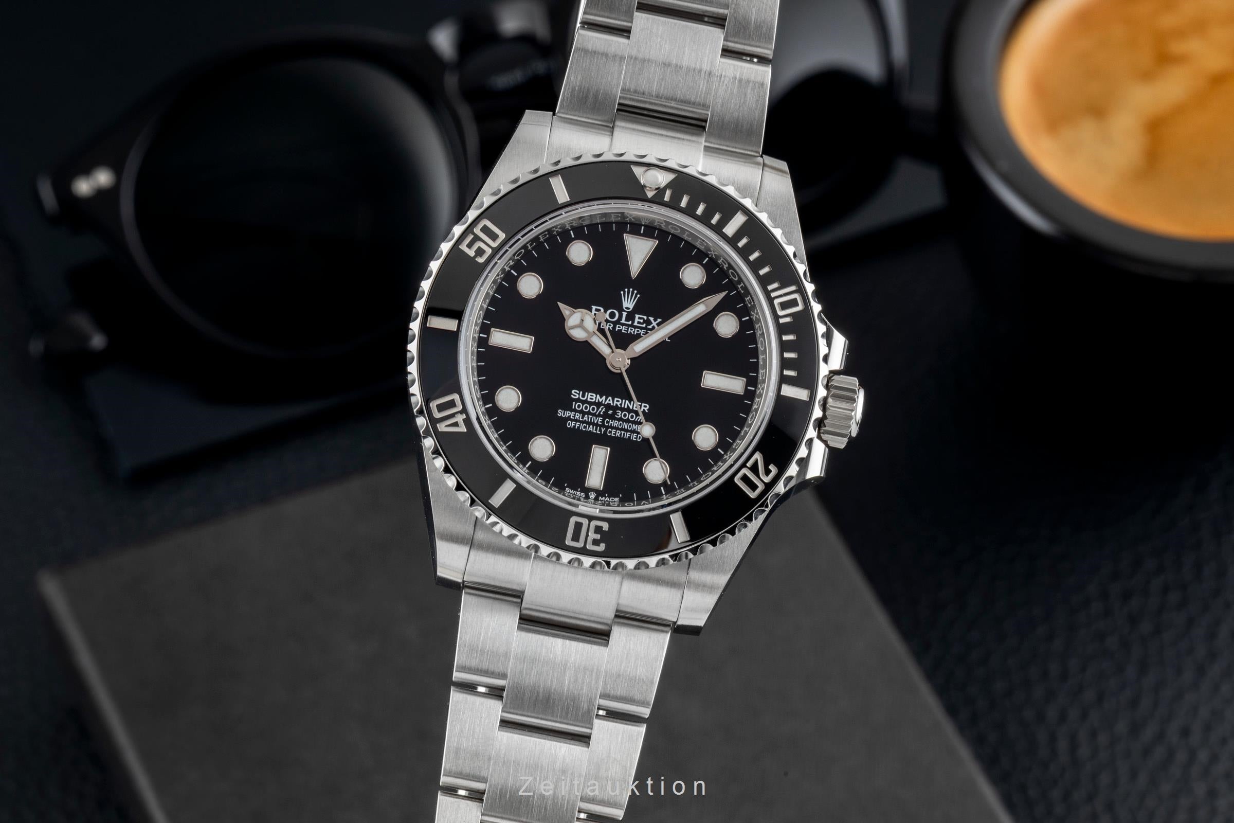 Rolex Submariner acero automático reloj para caballeros 124060  [2604016]