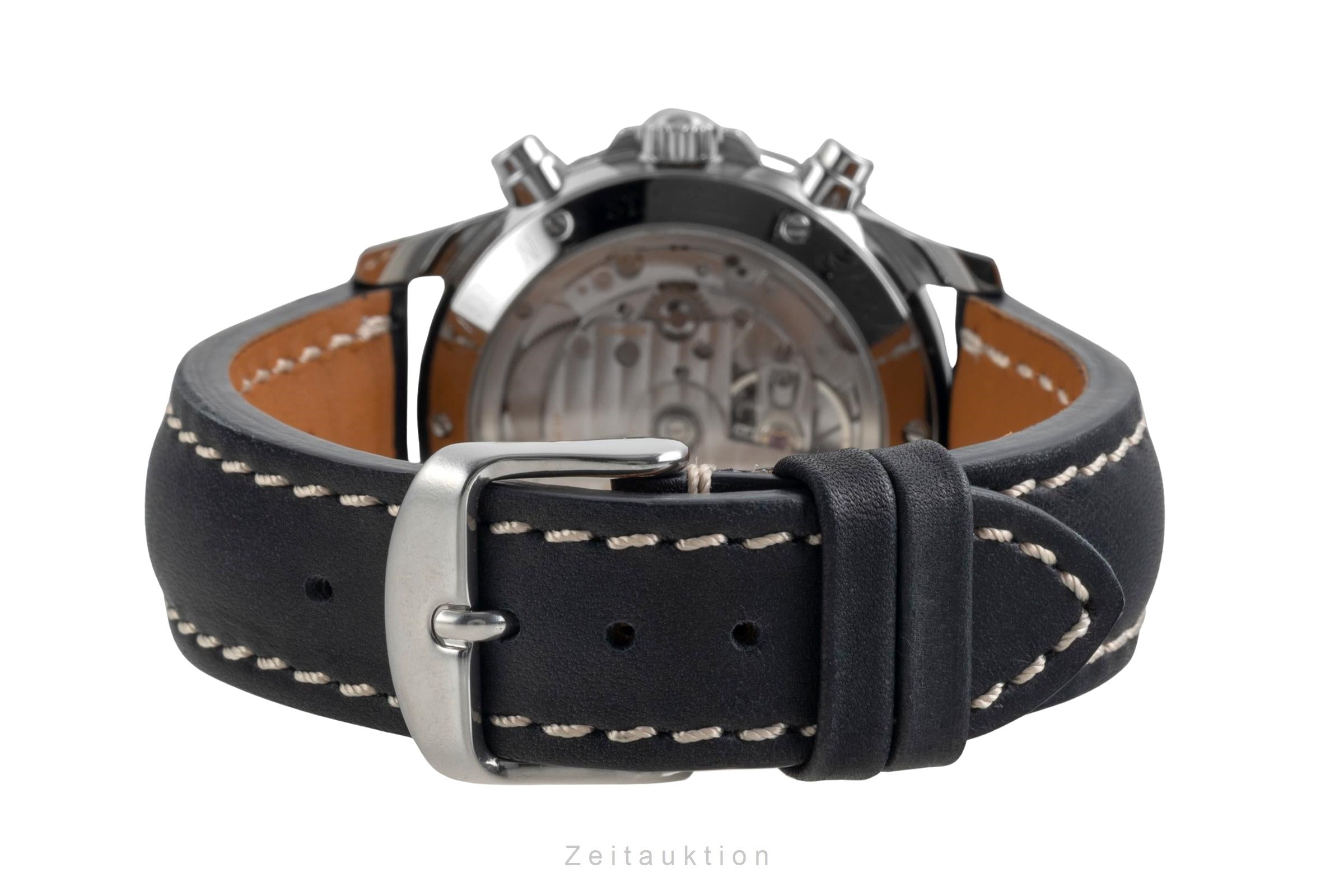 Glashütte Navigator chronograph steel automatic men's watch 10-66-07-07-0  [2604019]