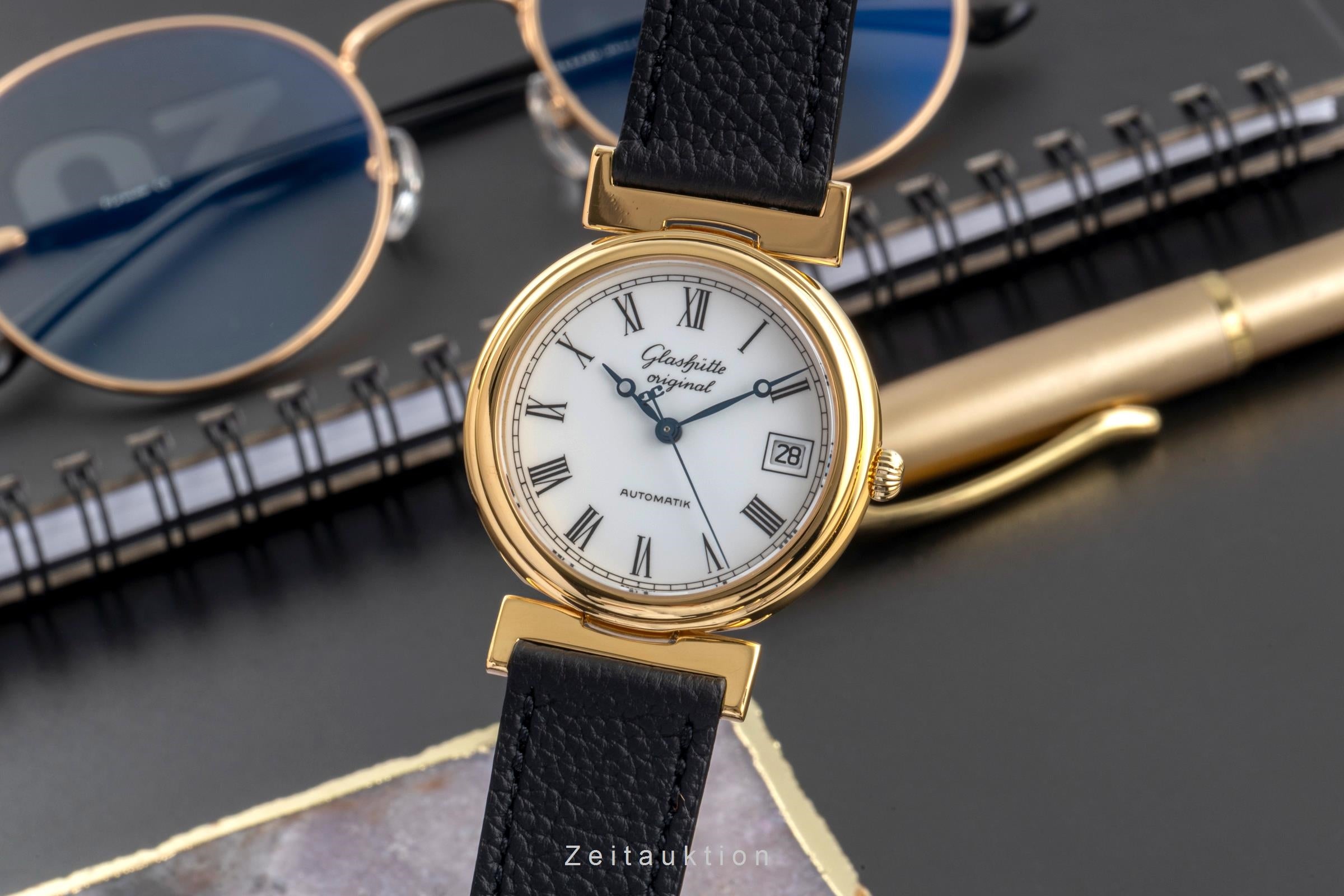 Glashütte Spezimat gilt-brass automatic men's watch  [2604021]