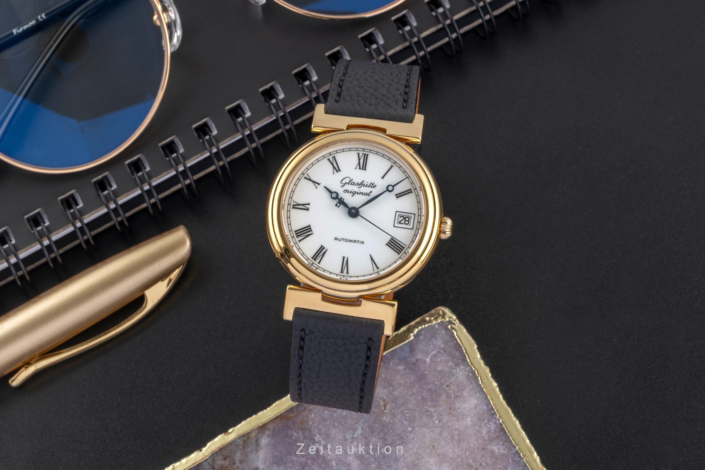 Glashütte Spezimat gilt-brass automatic men's watch  [2604021]
