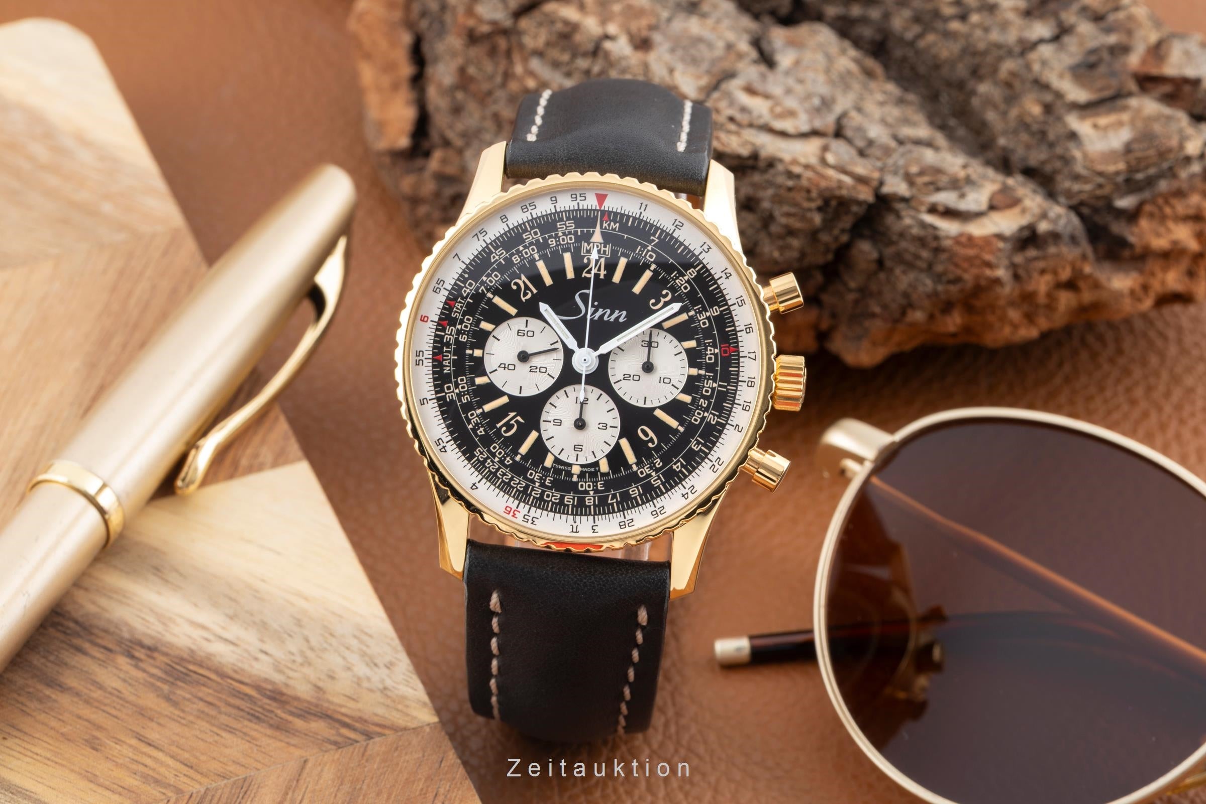 Sinn 903 PL chronograph gilt / steel manual winding men's watch 903 PL  [2604022]