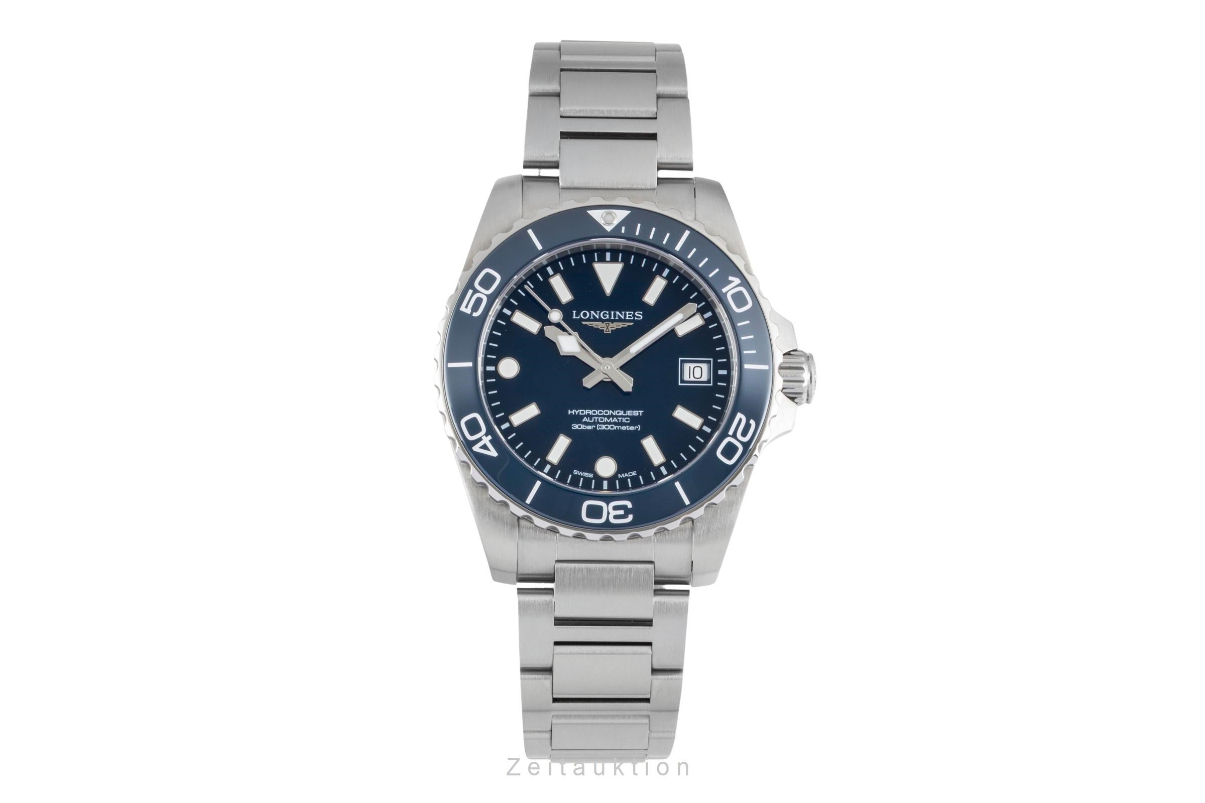 Longines Hydro Conquest steel automatic men's watch L3.779.4.96.6 LP: 2150EUR  [2604030]
