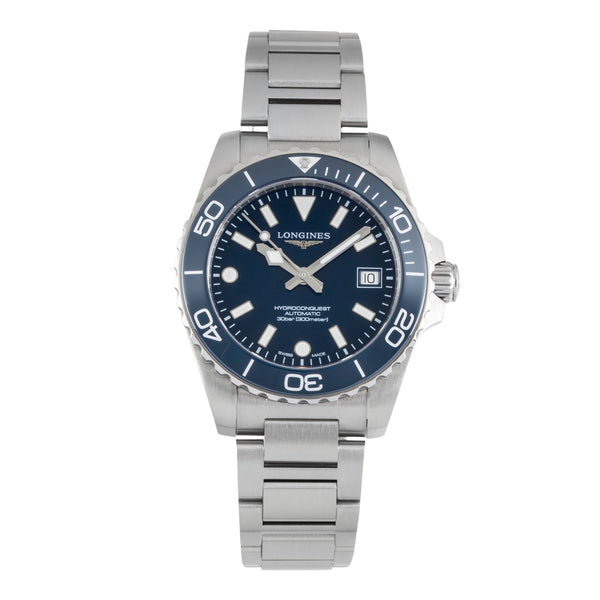 Longines Hydro Conquest steel automatic men's watch L3.779.4.96.6 LP: 2150EUR  [2604030]