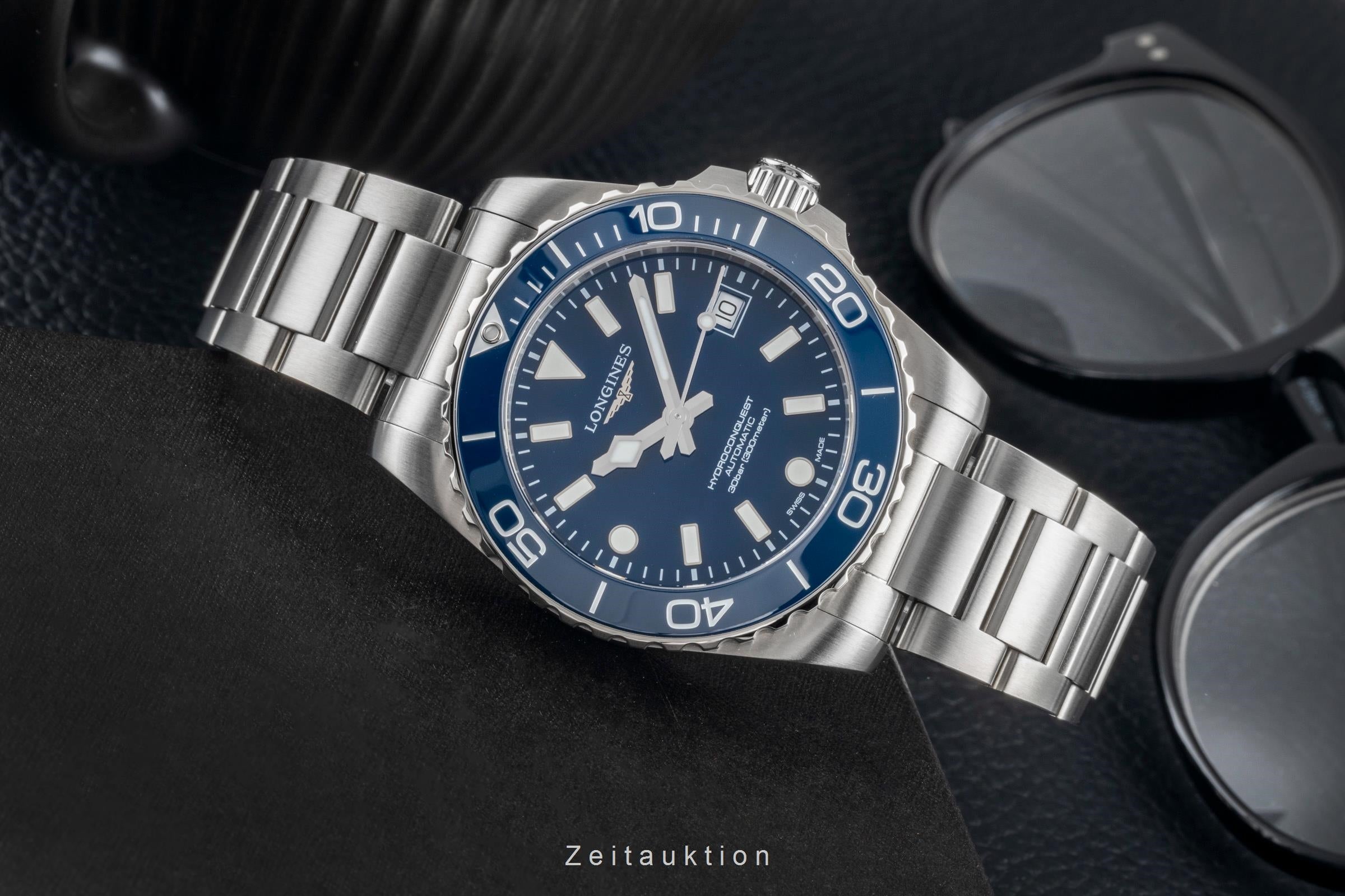 Longines Hydro Conquest steel automatic men's watch L3.779.4.96.6 LP: 2150EUR  [2604030]