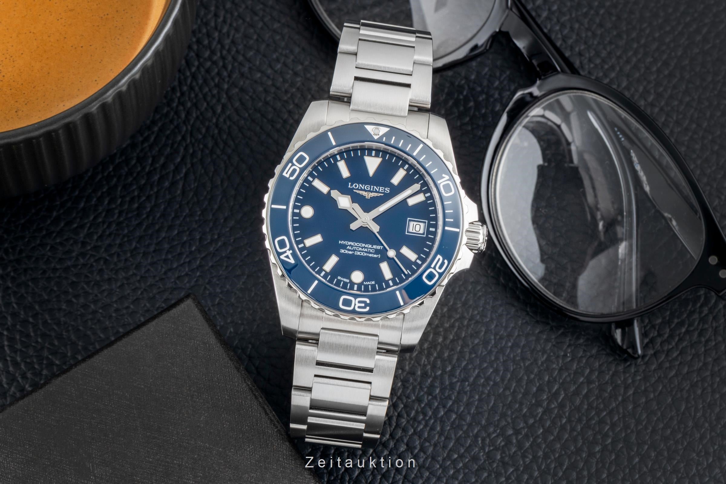 Longines Hydro Conquest steel automatic men's watch L3.779.4.96.6 LP: 2150EUR  [2604030]