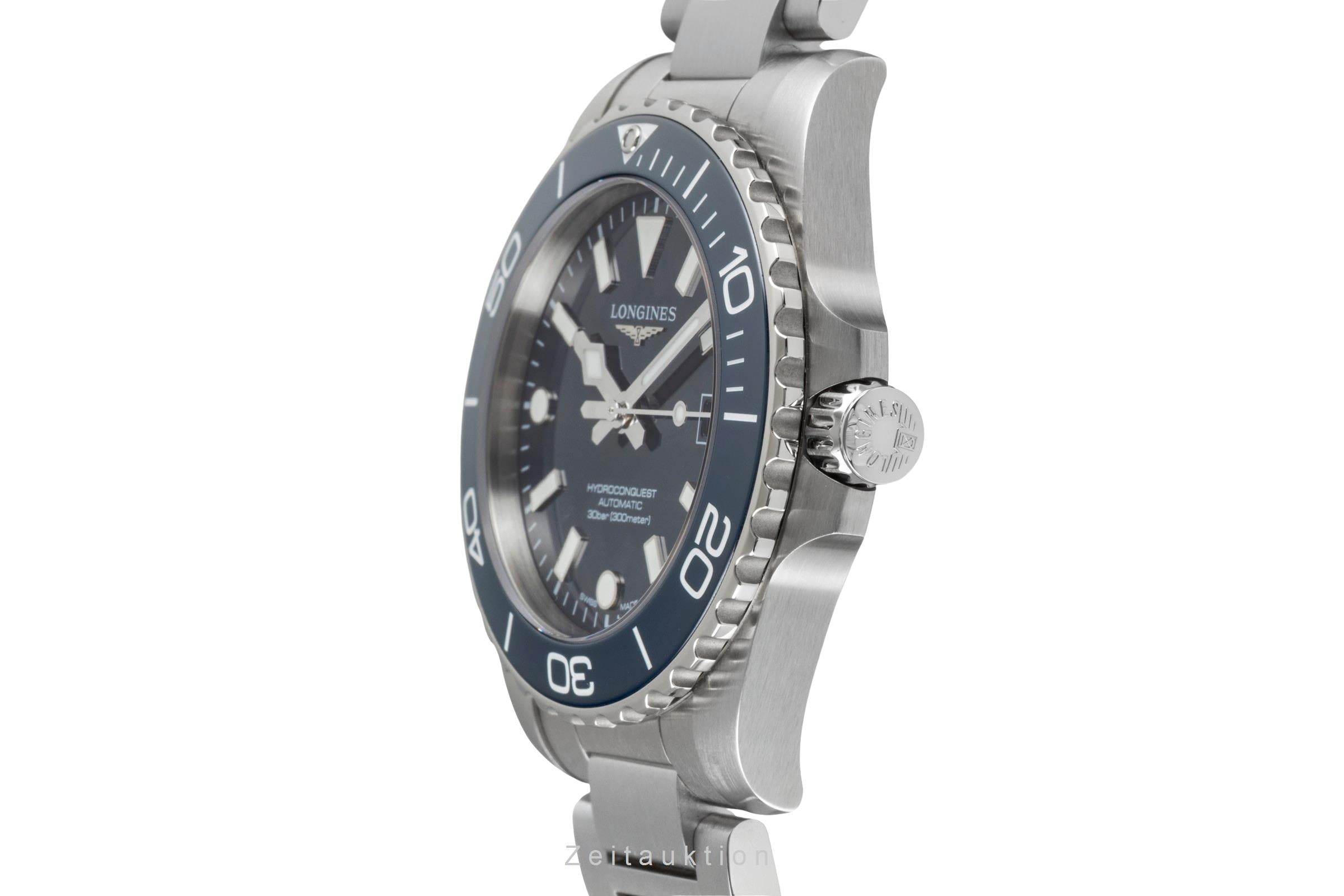 Longines Hydro Conquest steel automatic men's watch L3.779.4.96.6 LP: 2150EUR  [2604030]