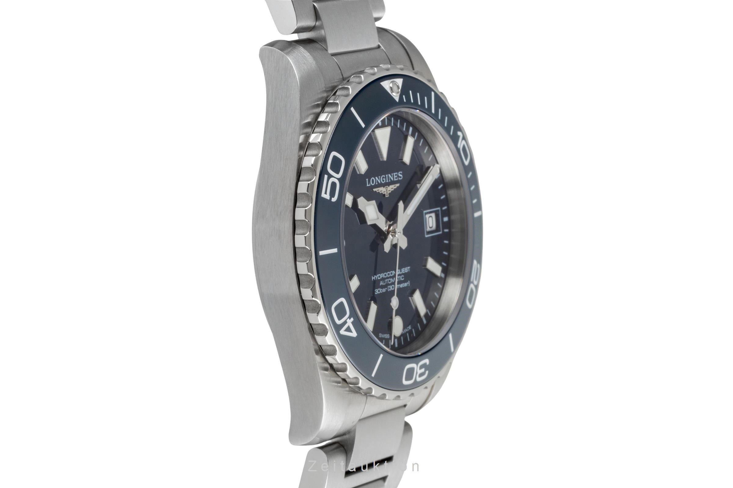 Longines Hydro Conquest steel automatic men's watch L3.779.4.96.6 LP: 2150EUR  [2604030]