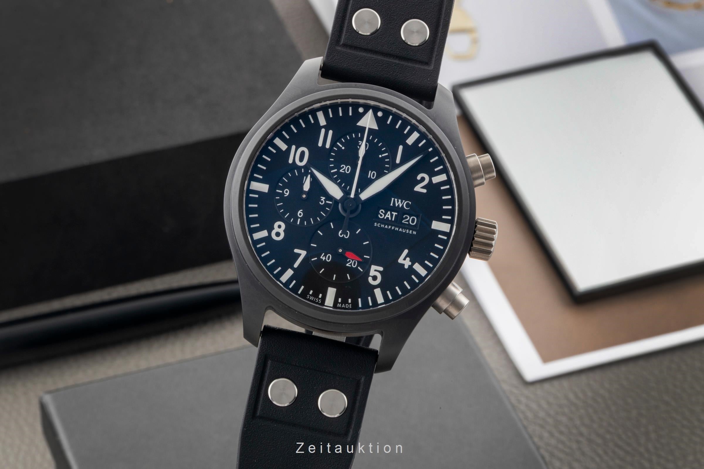 IWC Pilot´s Watch Chronograph Top Gun Keramik Automatik Ref IW389101 B&P 2025 [2604034]