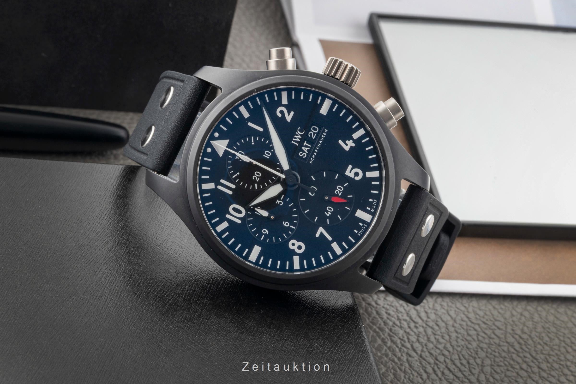 IWC Fliegerchronograph cronografo ceramica / titanio automatismo orologio da uomo IW389101 LP: 9900EUR  [2604034]