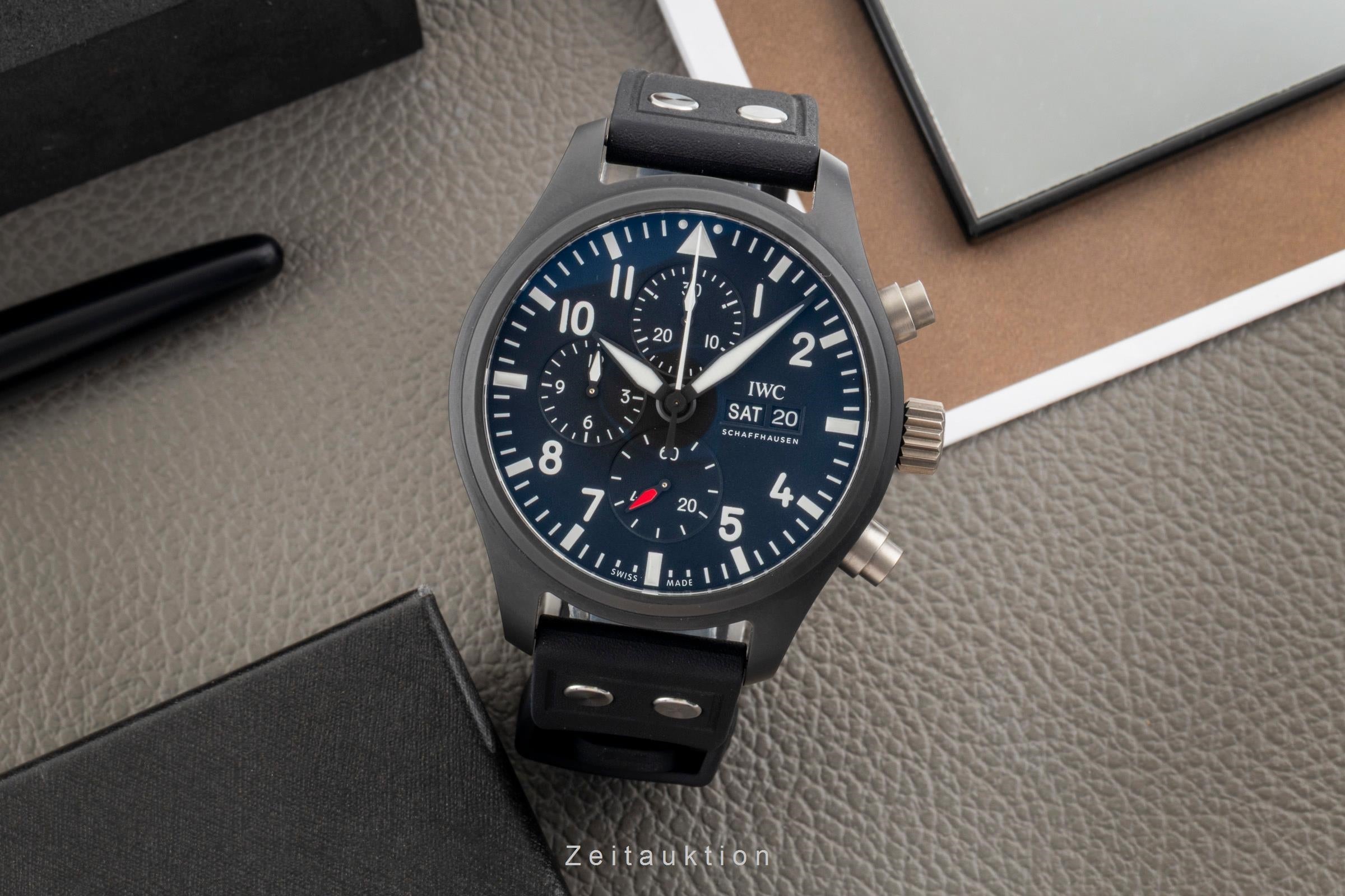 IWC Fliegerchronograph cronografo ceramica / titanio automatismo orologio da uomo IW389101 LP: 9900EUR  [2604034]