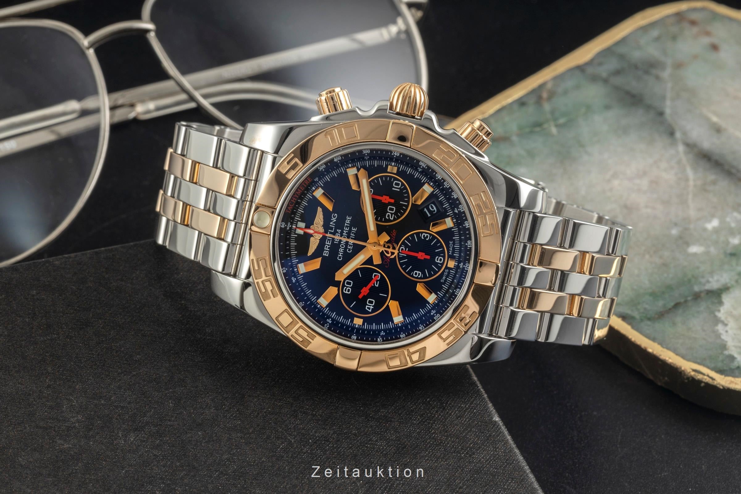 Breitling Chronomat 44 chronograph steel / gold automatic men's watch CB01119N/BA51 Limited  [2604037]