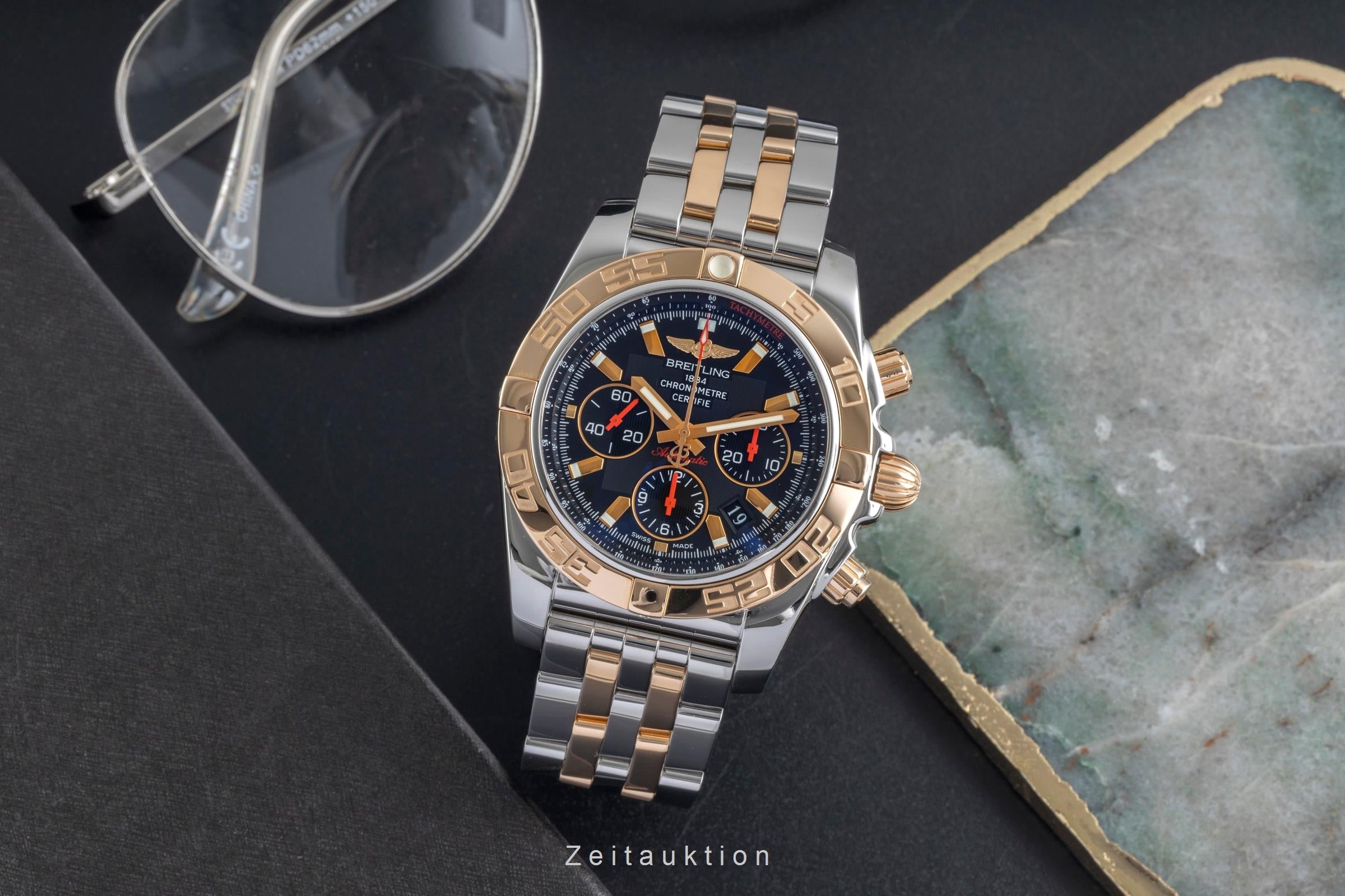 Breitling Chronomat 44 chronograph steel / gold automatic men's watch CB01119N/BA51 Limited  [2604037]