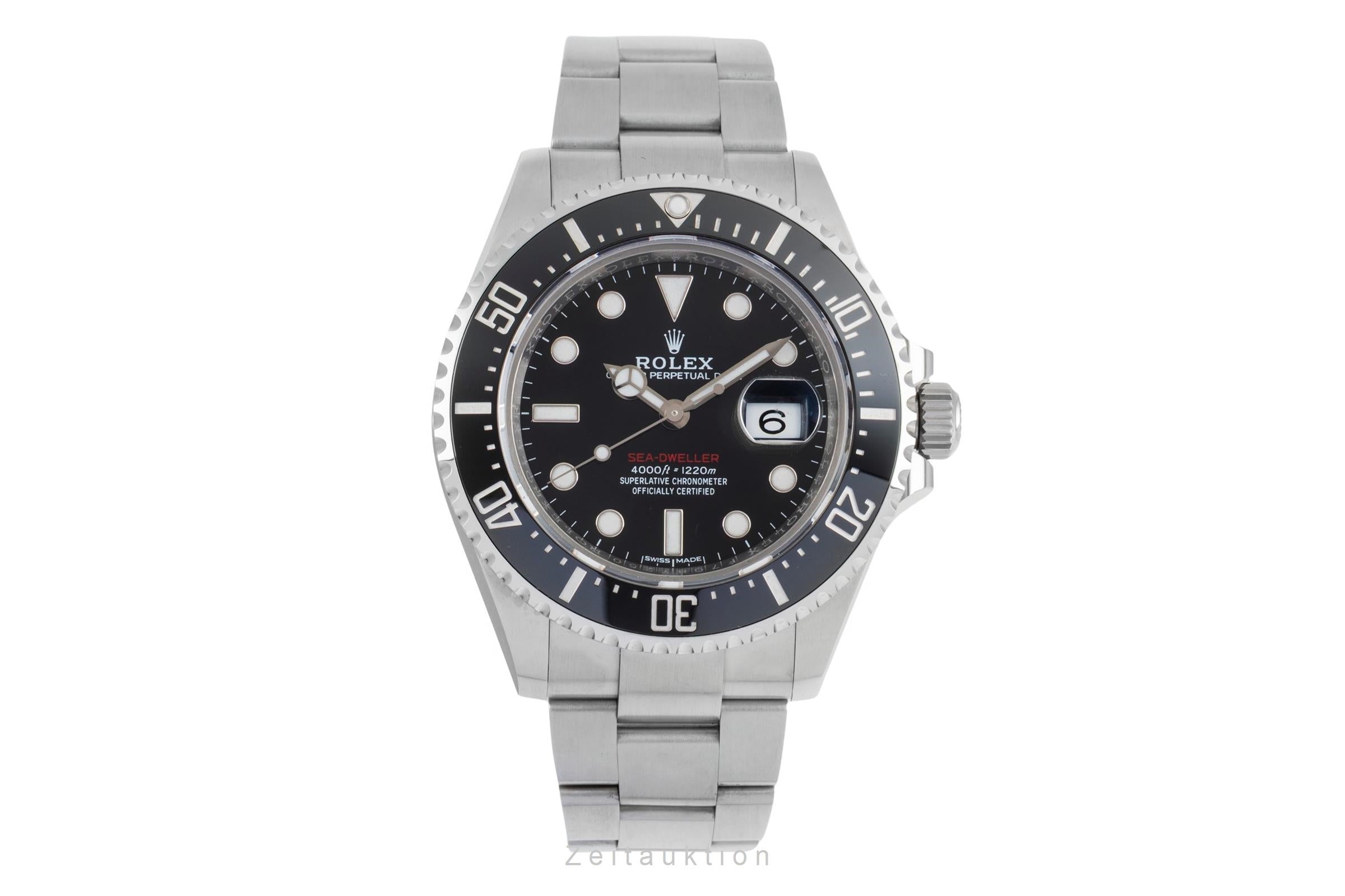 Rolex Sea-Dweller Single Red Stahl Herrenuhr Oyster Ref. 126600 B&P 2017 LC150 [2604039]