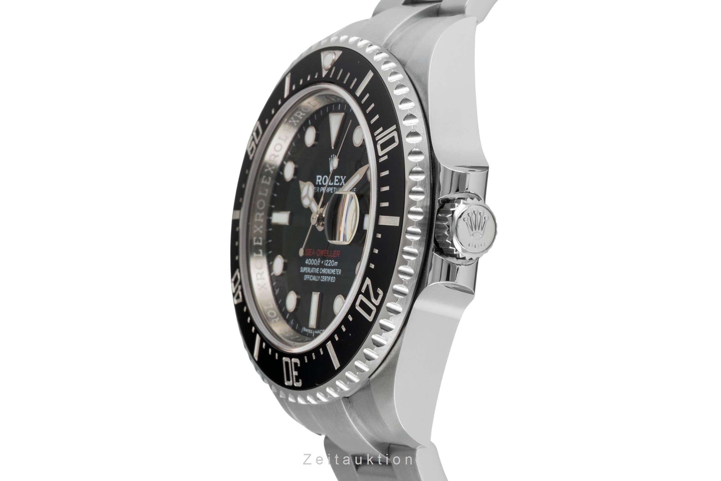 Rolex Sea-Dweller Single Red Stahl Herrenuhr Oyster Ref. 126600 B&P 2017 LC150 [2604039]