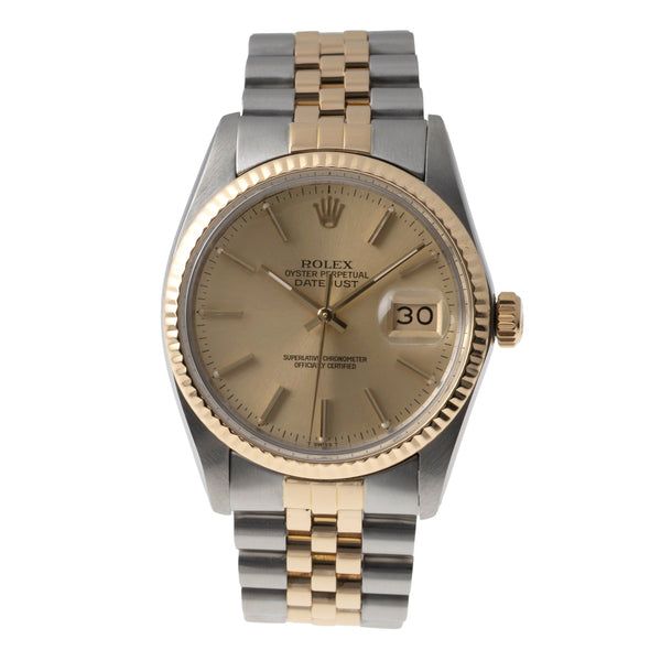 Rolex Datejust acier / or  automatique montre pour hommes 16013  [2604042]