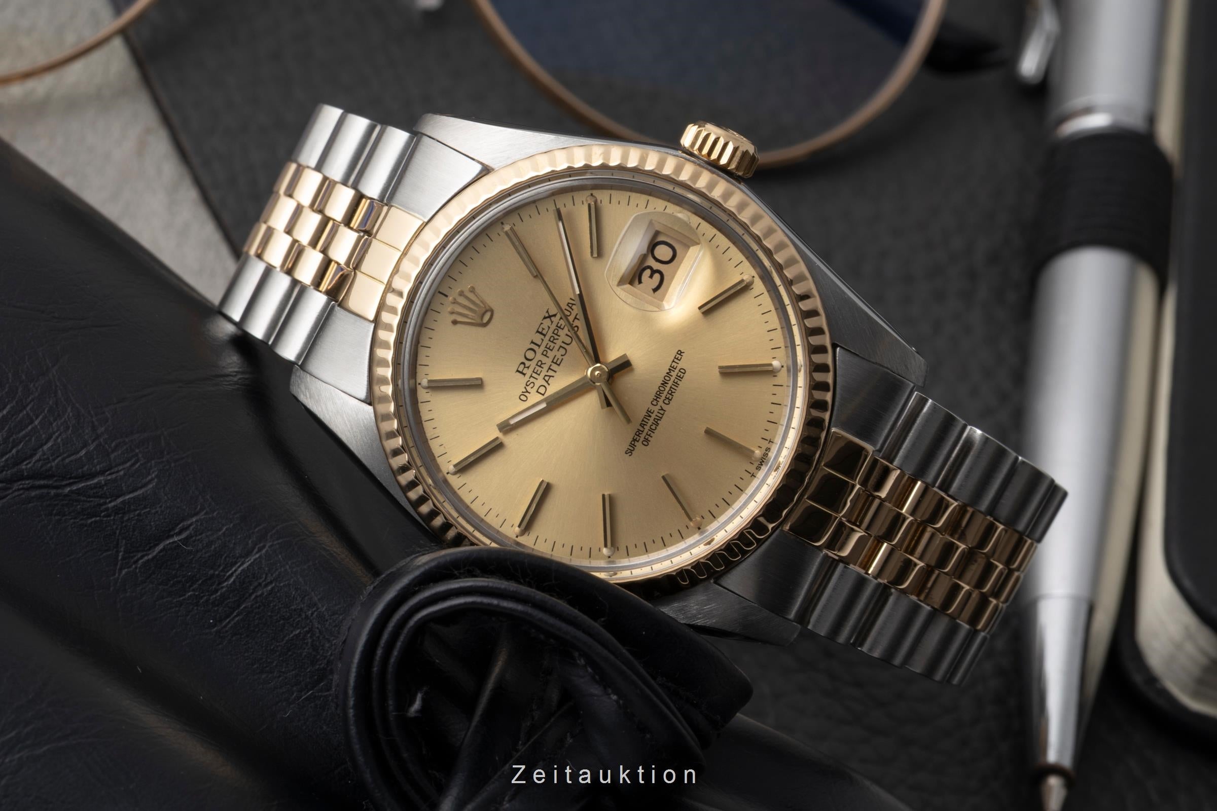 Rolex Datejust acier / or  automatique montre pour hommes 16013  [2604042]
