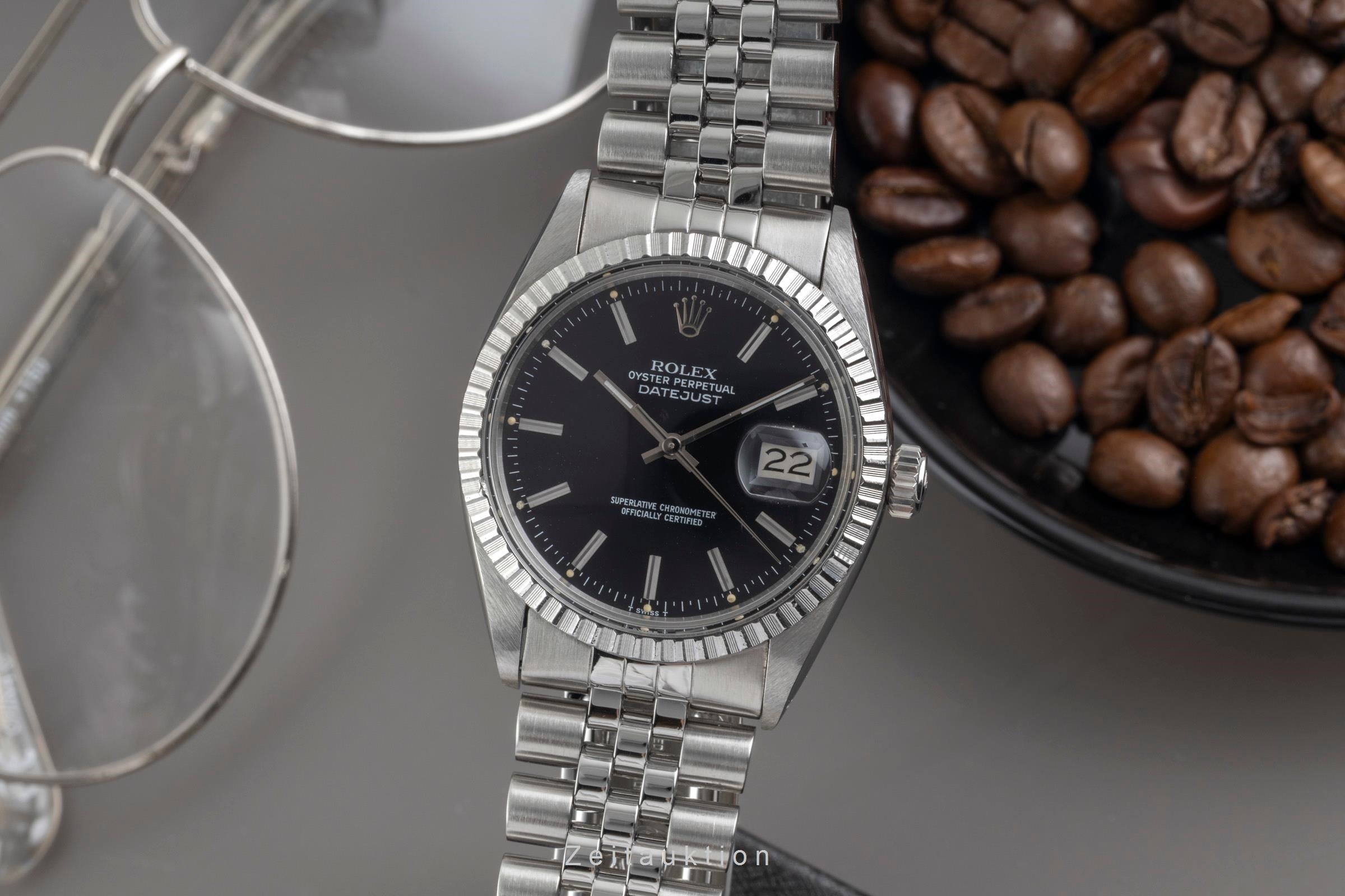 Rolex Datejust acier automatique montre pour hommes 16030 Vintage  [2604044]