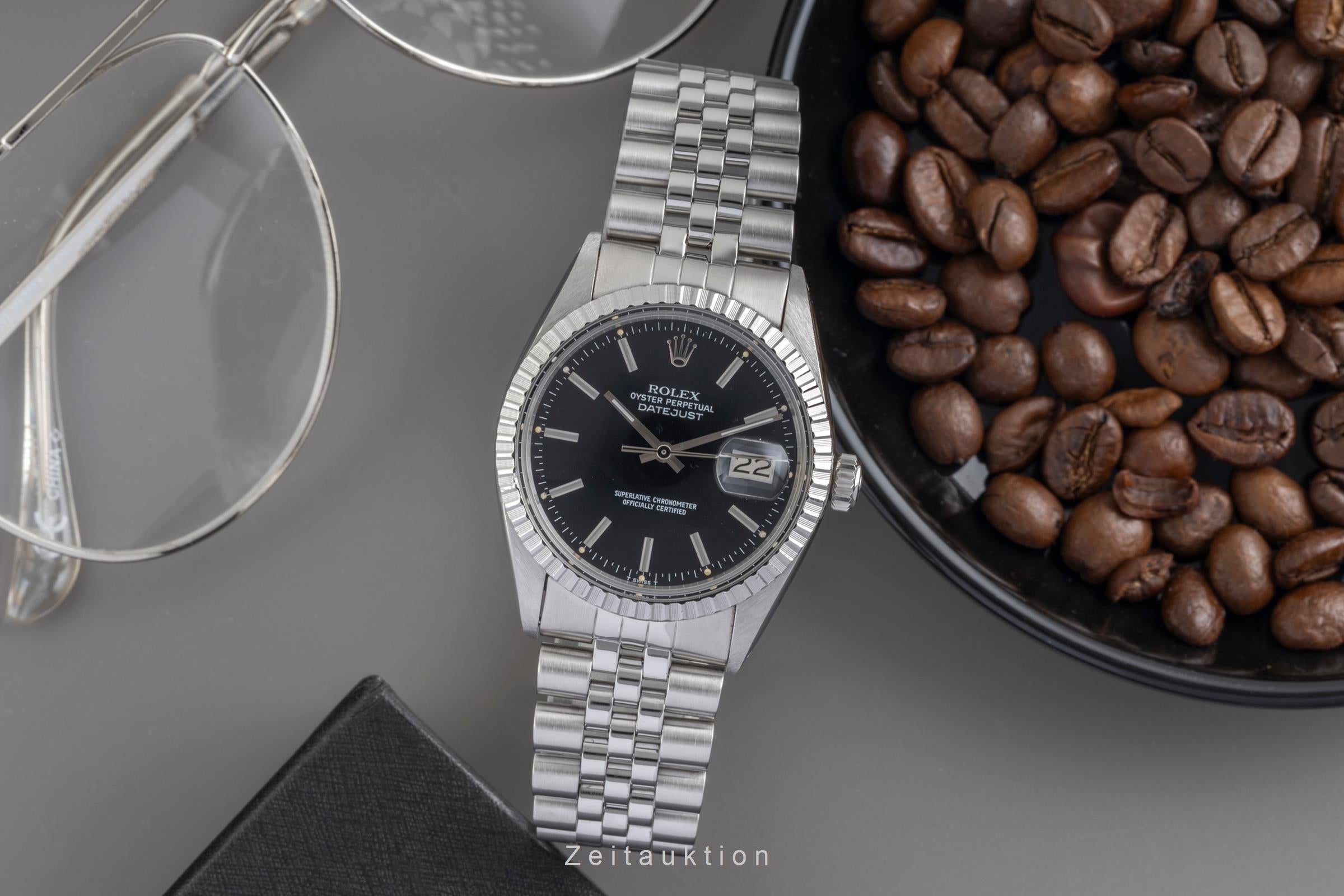 Rolex Datejust acier automatique montre pour hommes 16030 Vintage  [2604044]