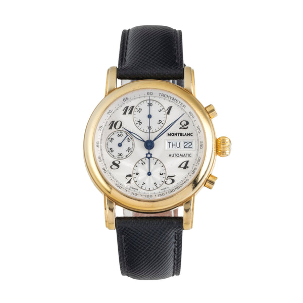 Montblanc Meisterstück chronographe acier automatique montre pour hommes 7016  [2604053]
