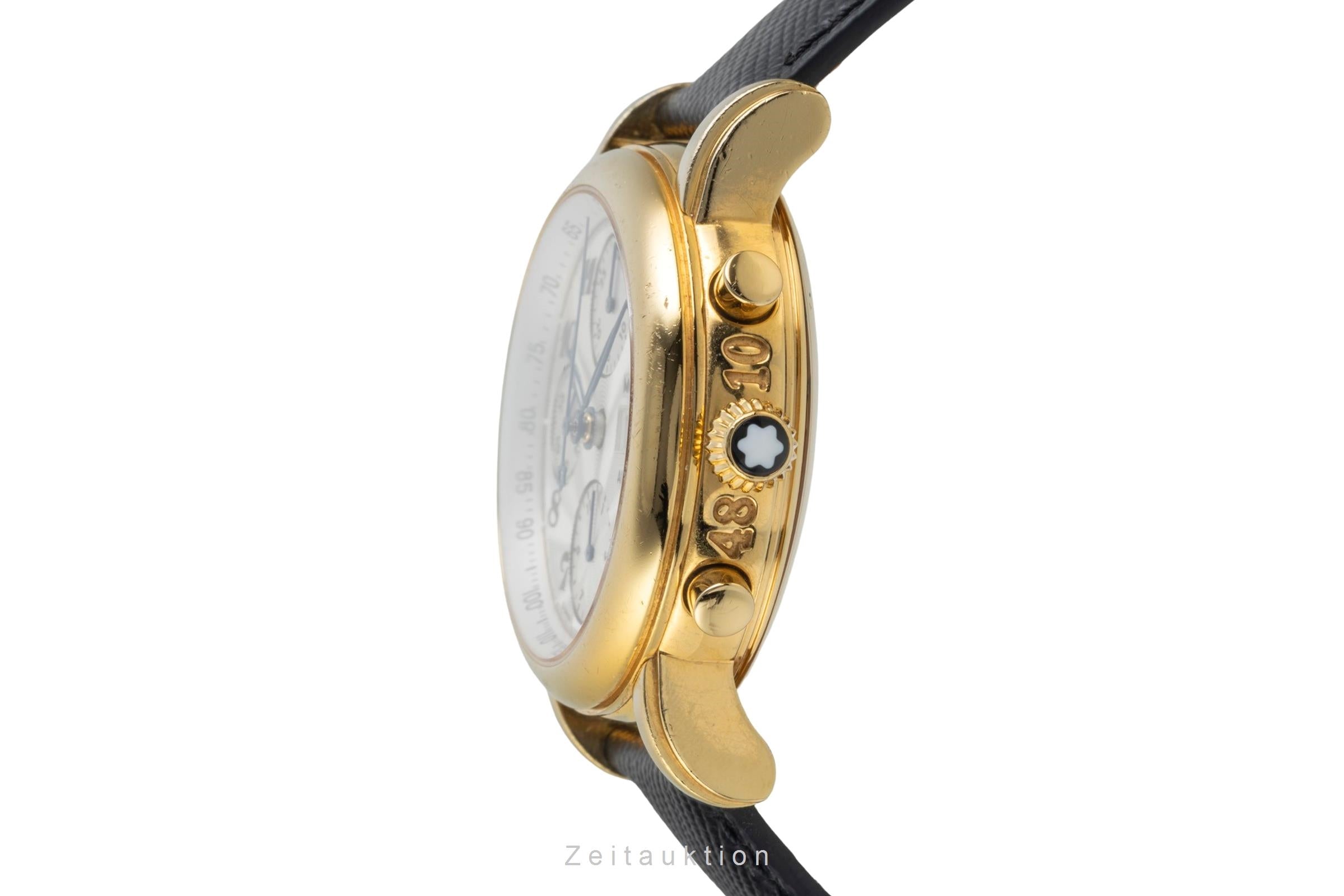 Montblanc Meisterstück chronographe acier automatique montre pour hommes 7016  [2604053]