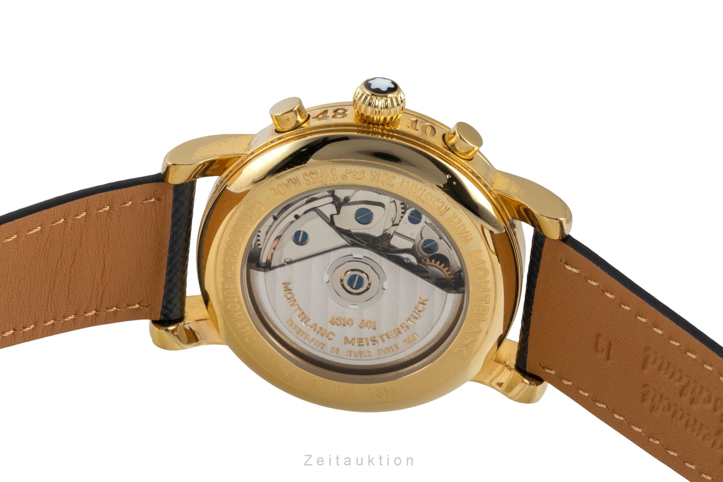 Montblanc Meisterstück chronographe acier automatique montre pour hommes 7016  [2604053]