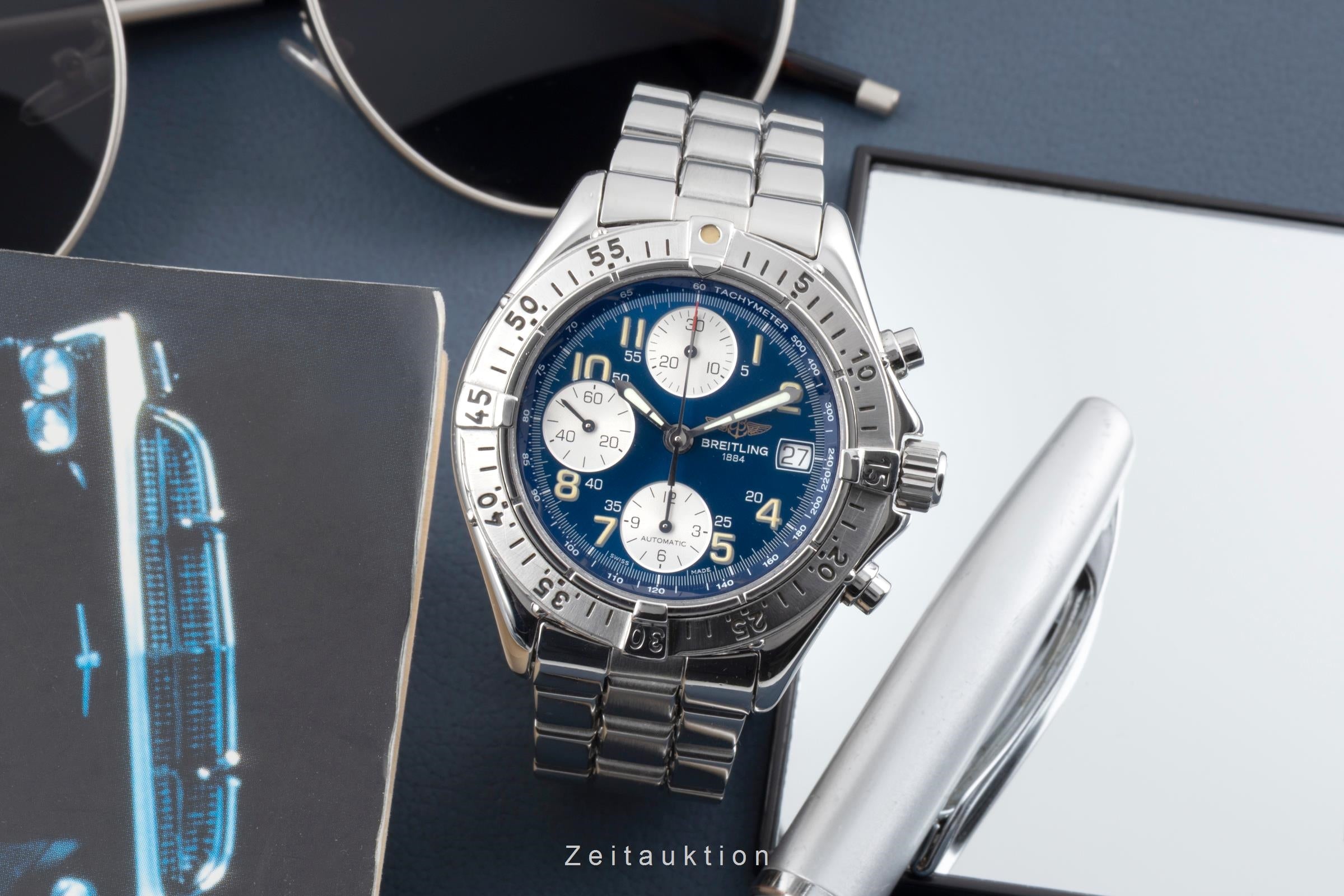 Breitling Colt Chronograph Blue Dial Edelstahl Automatik Herrenuhr Ref. A13035  [2604054]