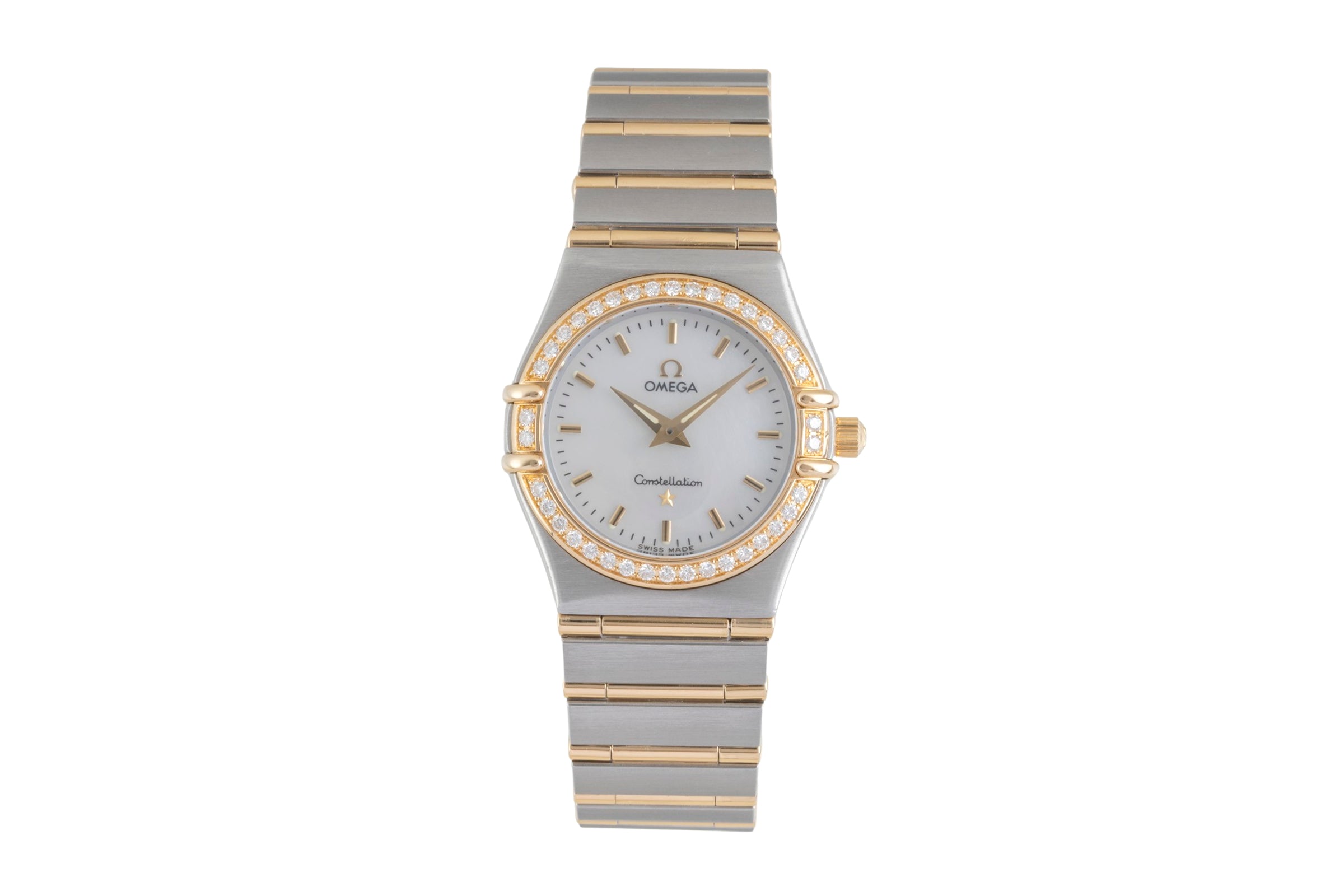Omega Constellation acier / or  quartz montre pour femmes 1277.70.00  [2604055]