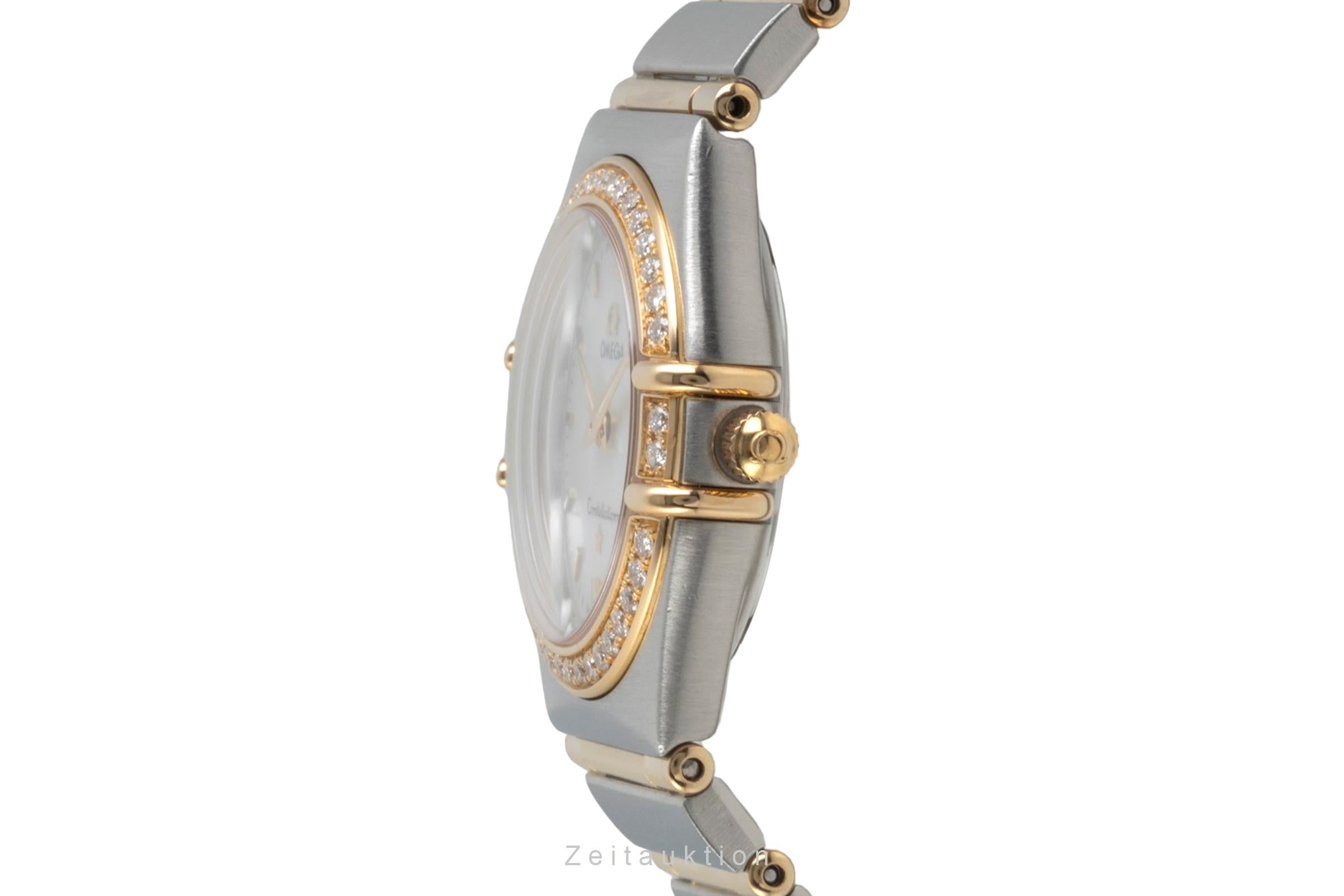 Omega Constellation acciaio / oro quarzo orologio da donna 1277.70.00  [2604055]