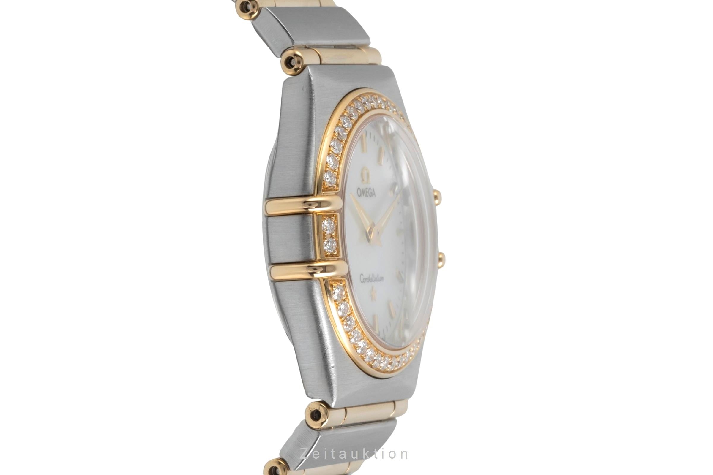 Omega Constellation acciaio / oro quarzo orologio da donna 1277.70.00  [2604055]
