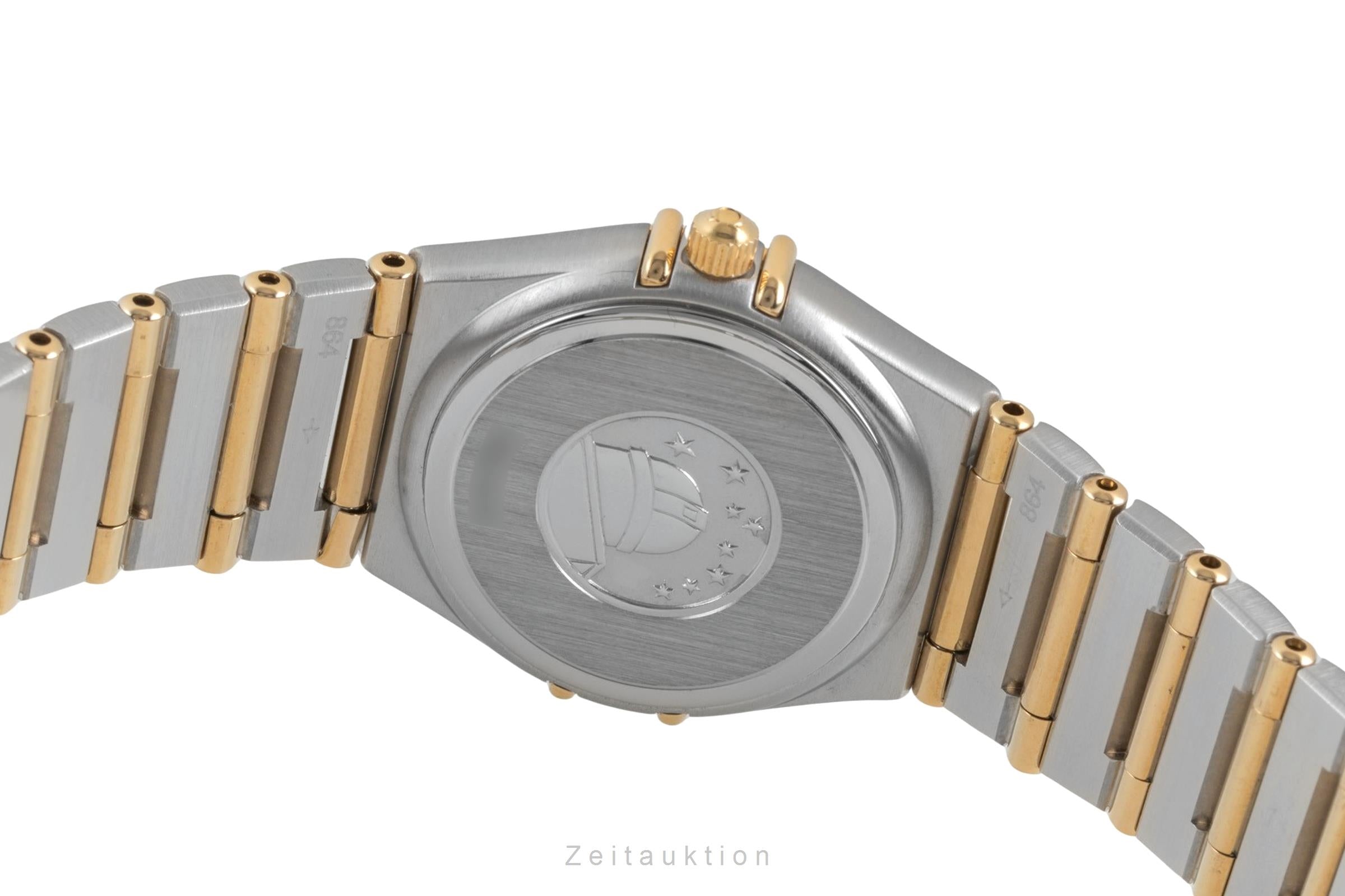 Omega Constellation acciaio / oro quarzo orologio da donna 1277.70.00  [2604055]