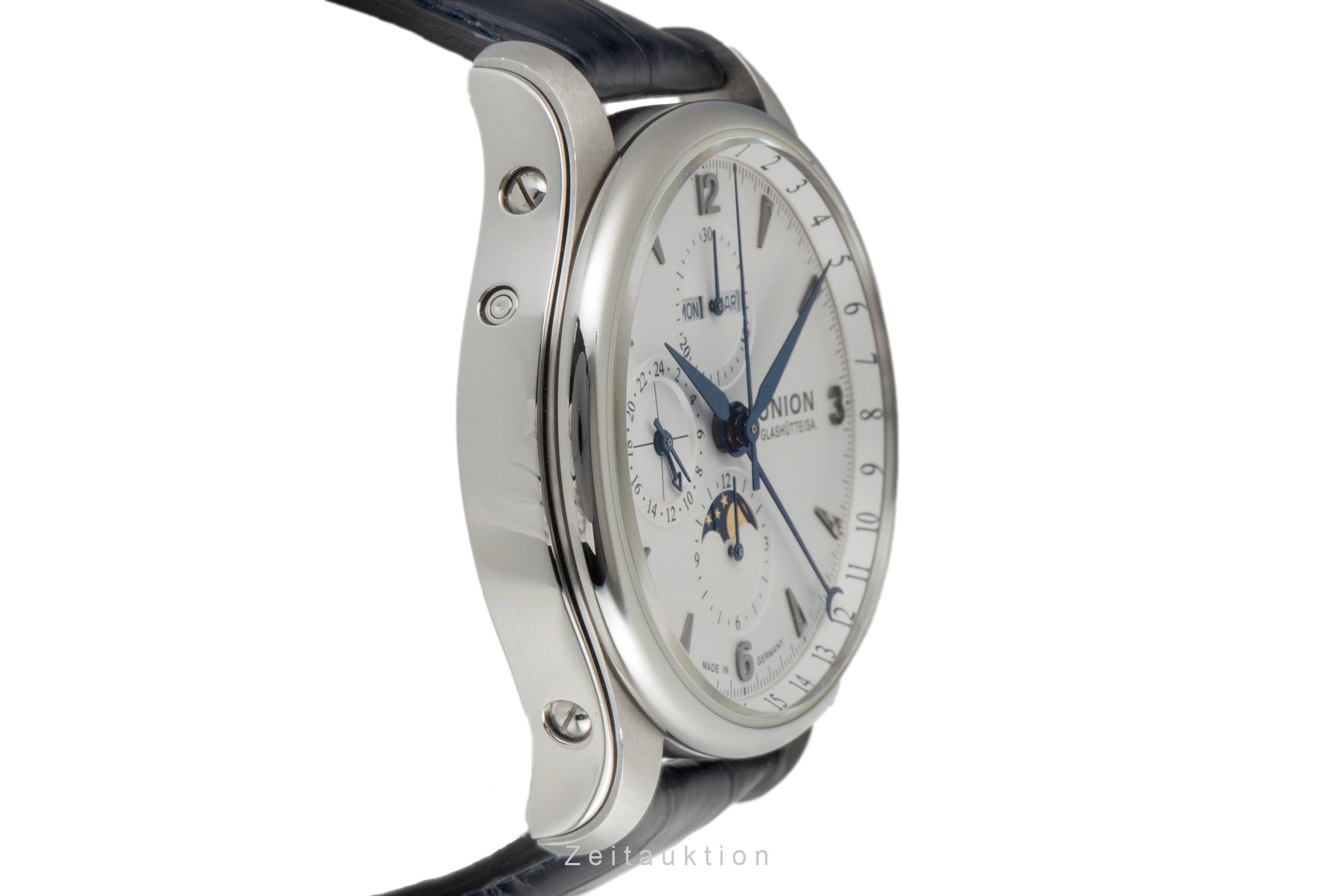 Union Glashütte Belisar cronógrafo acero automático reloj para caballeros D009.425A LP: 3600EUR  [2604056]