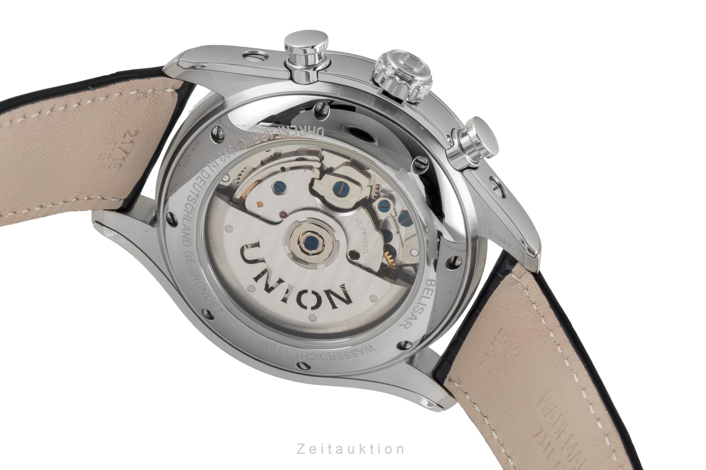 Union Glashütte Belisar cronógrafo acero automático reloj para caballeros D009.425A LP: 3600EUR  [2604056]