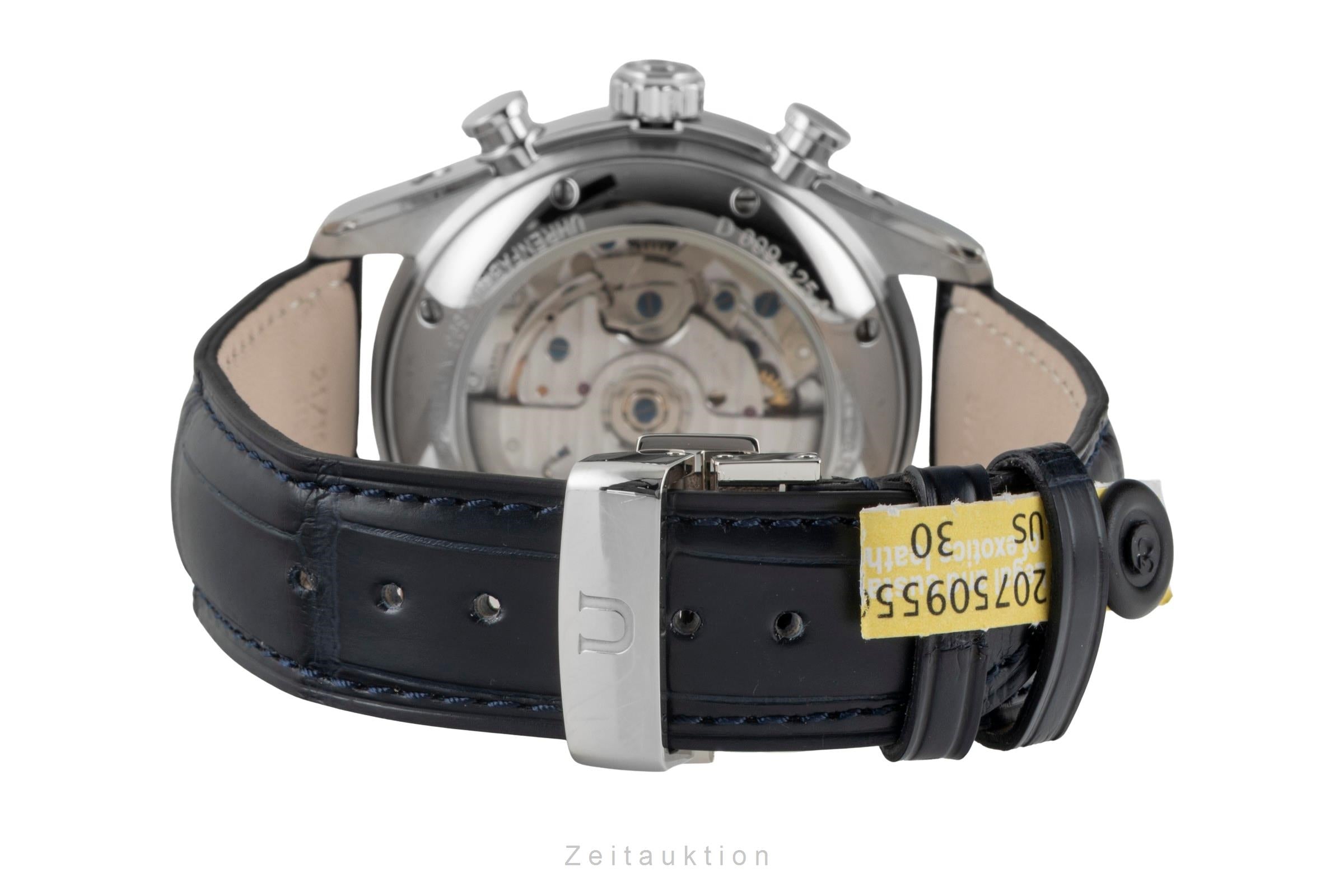 Union Glashütte Belisar cronógrafo acero automático reloj para caballeros D009.425A LP: 3600EUR  [2604056]