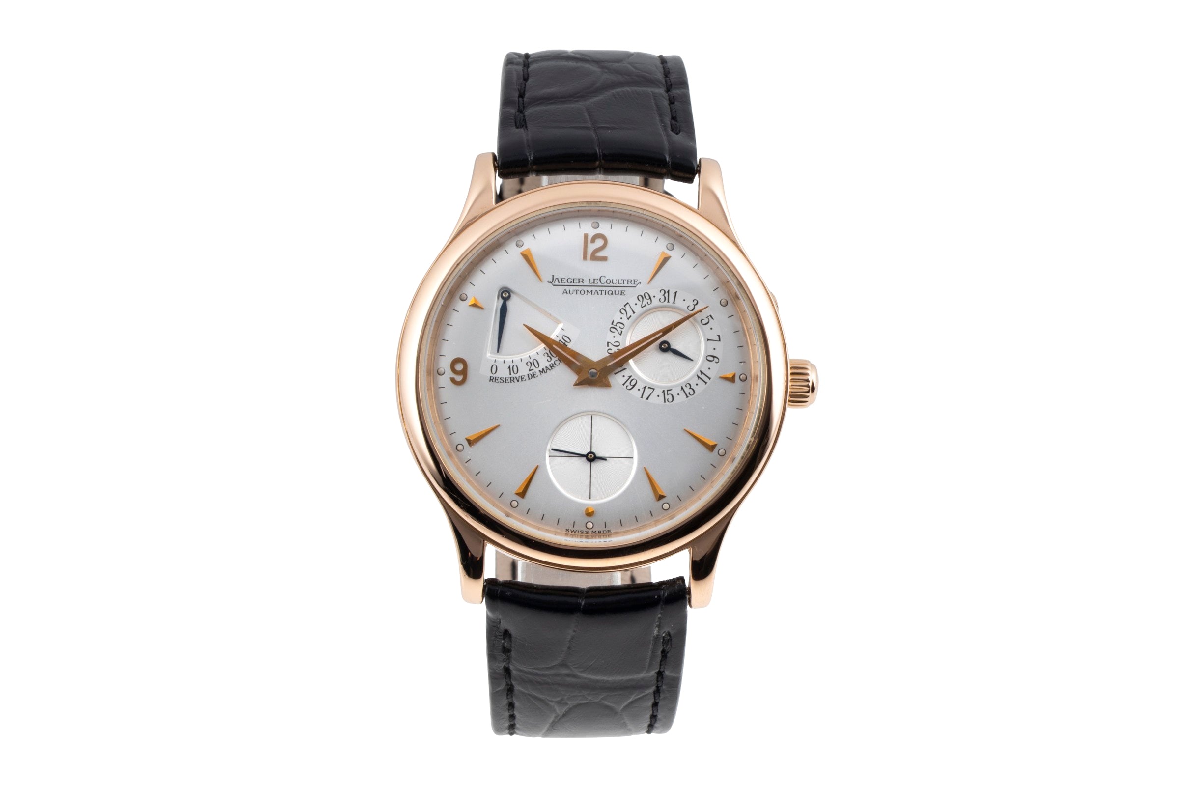 Jaeger LeCoultre Master Control oro rosso 18 ct automatismo orologio da uomo 140.2.93  [2604058]