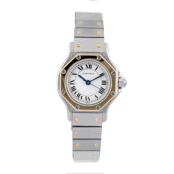 Cartier Santos acero / oro automático reloj para damas  0907  [2604062]