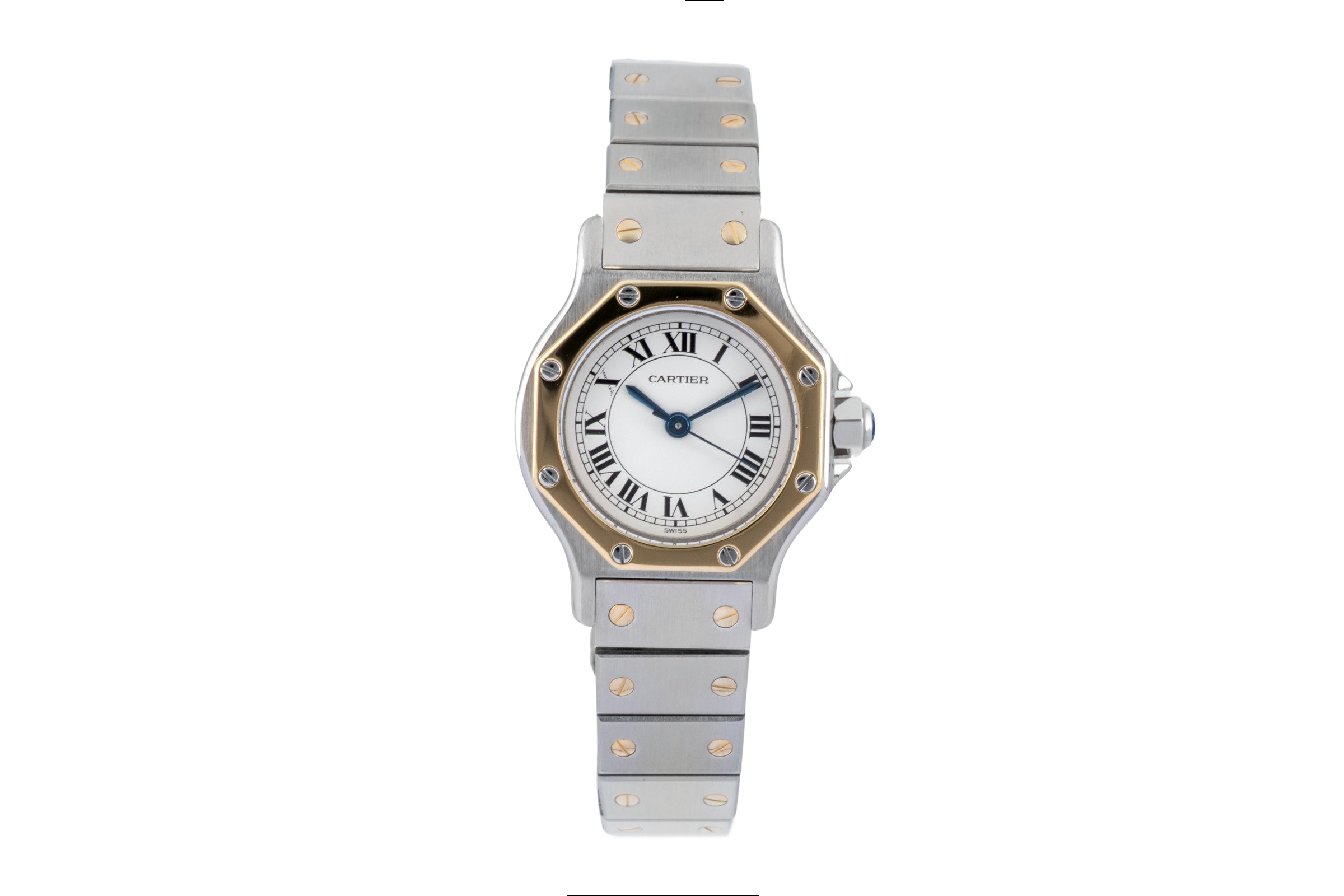 Cartier Santos Lady Stahl / Gold Automatik Damenuhr Ref. 0907 Klassiker [2604062]