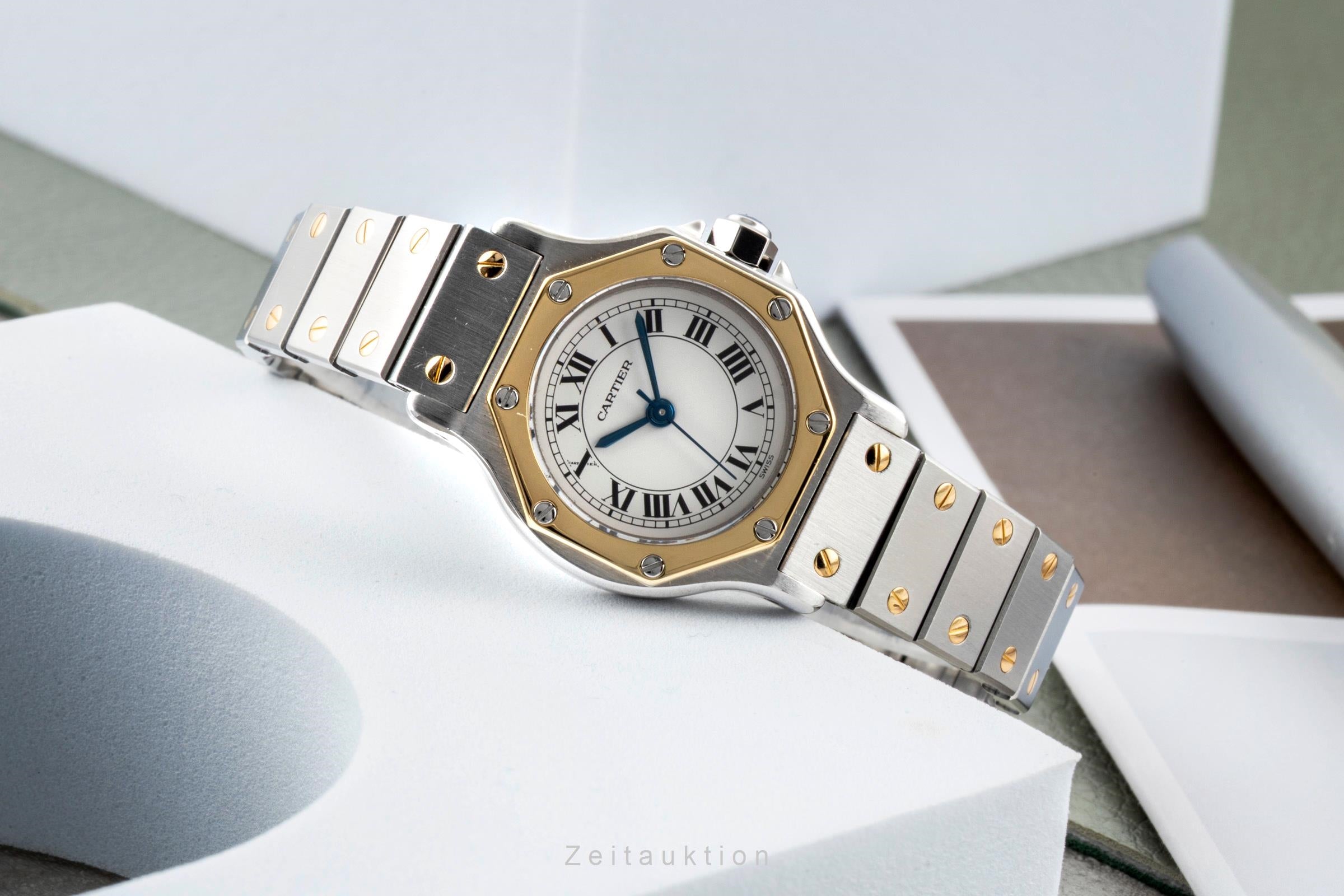 Cartier Santos acero / oro automático reloj para damas  0907  [2604062]