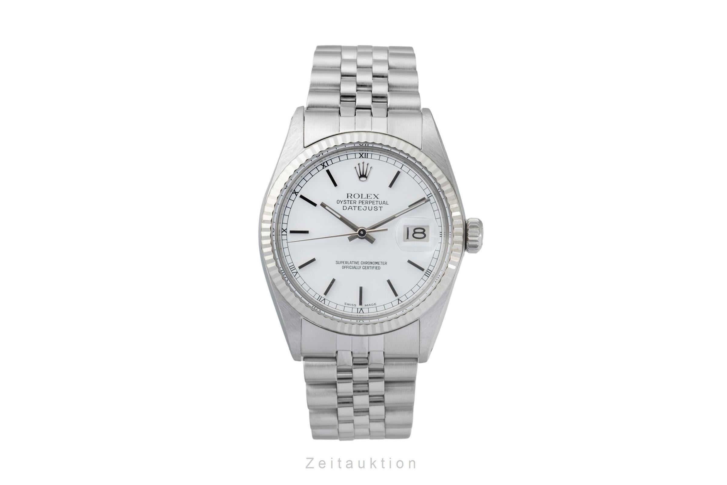 Rolex Datejust steel / white gold automatic men's watch 16014 Vintage  [2604064]