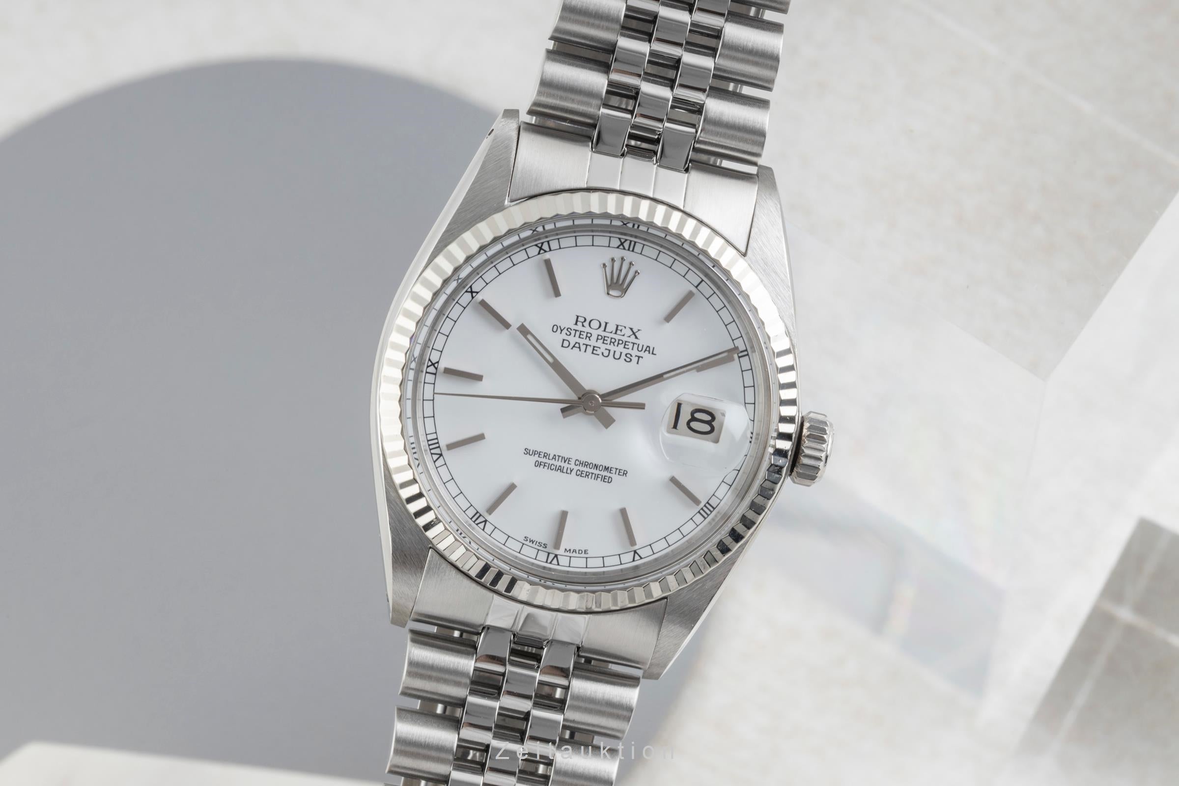 Rolex Datejust steel / white gold automatic men's watch 16014 Vintage  [2604064]