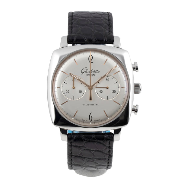 Glashütte Senator Sixties cronógrafo acero automático reloj para caballeros 1-39-34-03-32-04  [2604069]
