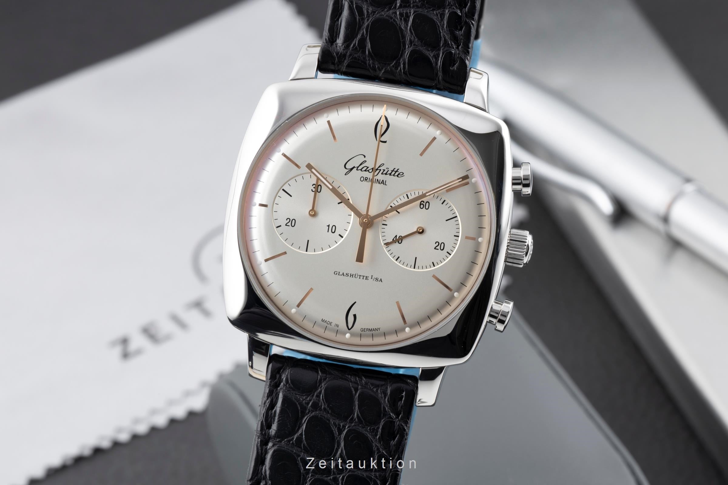 Glashütte Senator Sixties cronógrafo acero automático reloj para caballeros 1-39-34-03-32-04  [2604069]