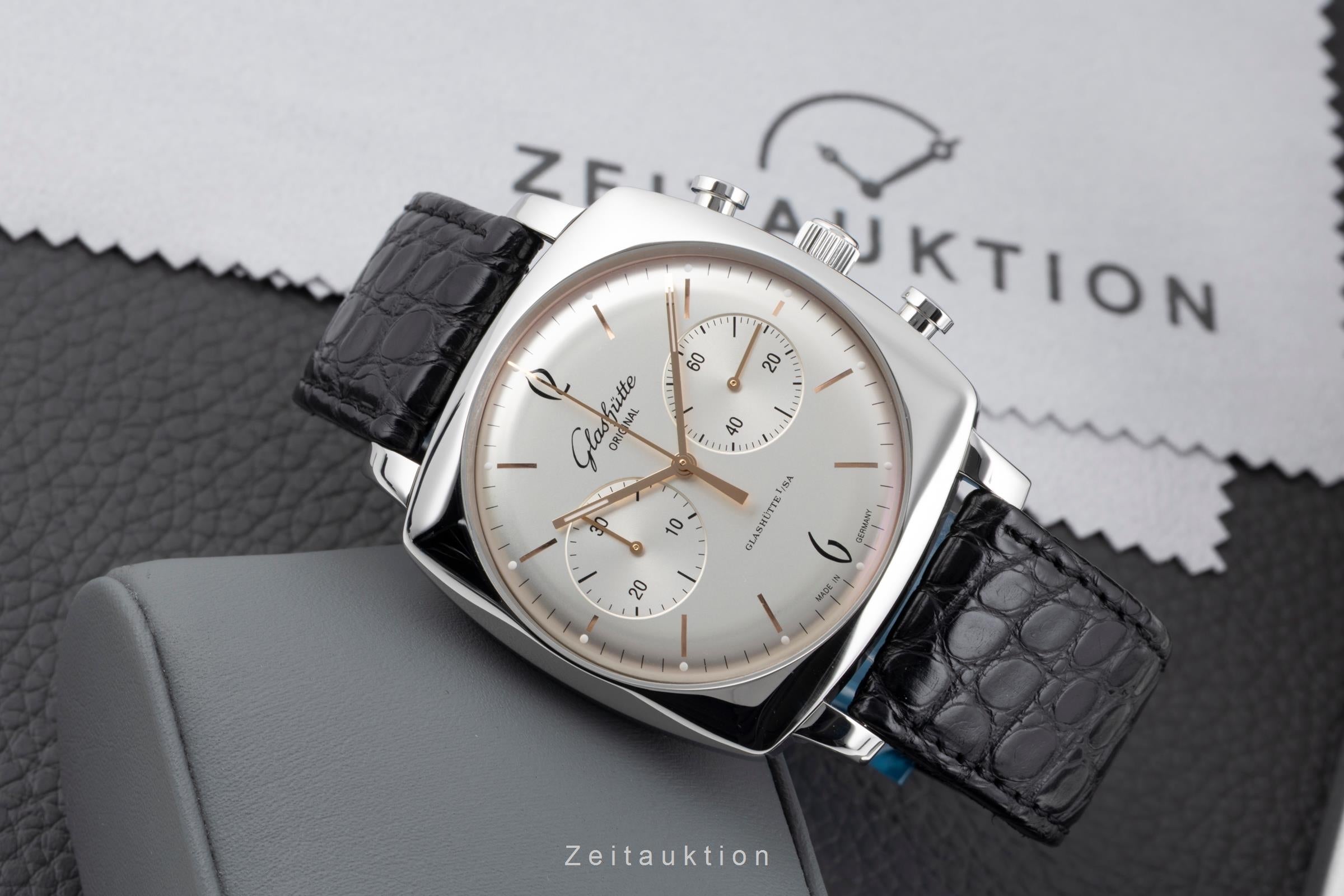 Glashütte Senator Sixties cronógrafo acero automático reloj para caballeros 1-39-34-03-32-04  [2604069]
