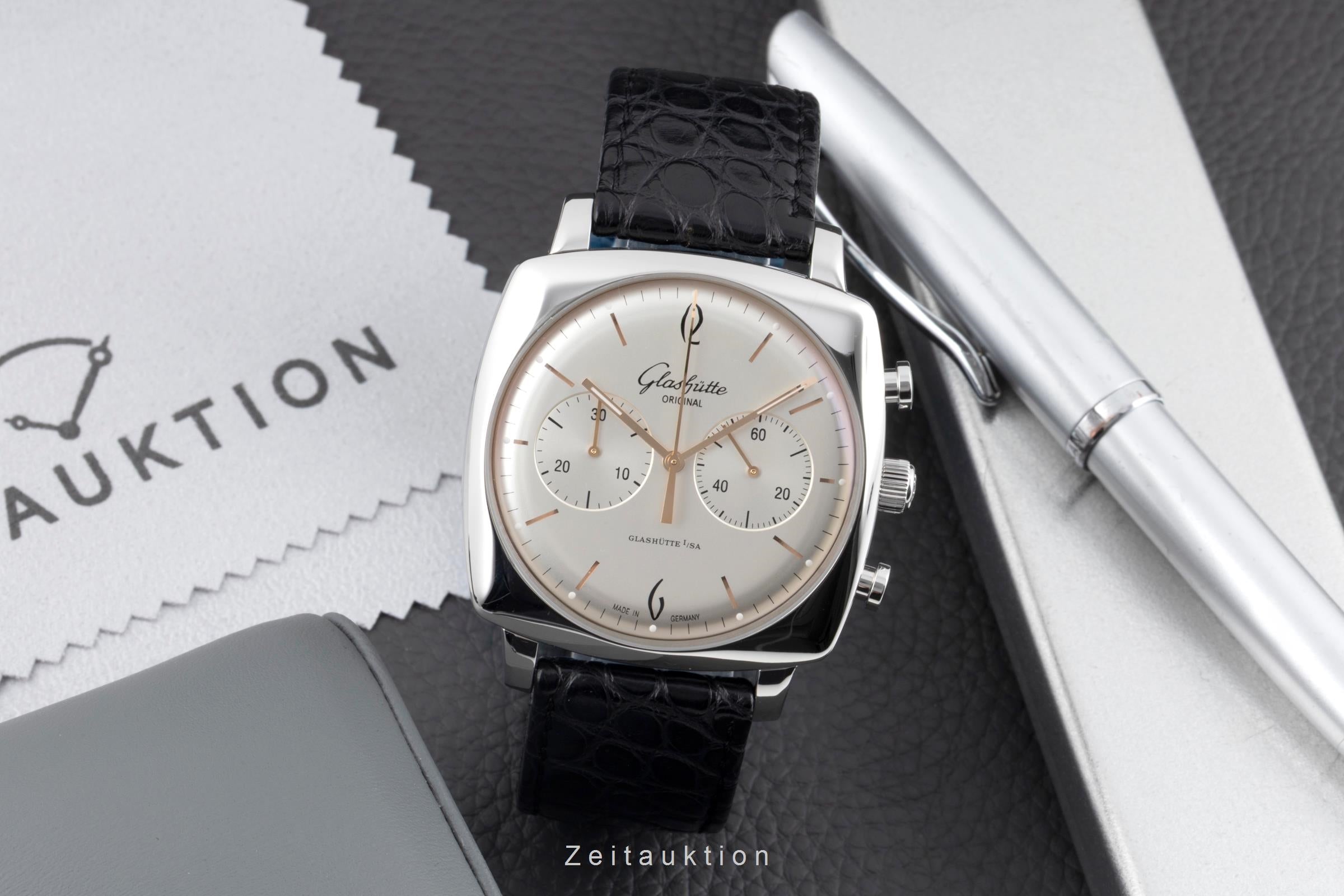 Glashütte Senator Sixties cronógrafo acero automático reloj para caballeros 1-39-34-03-32-04  [2604069]