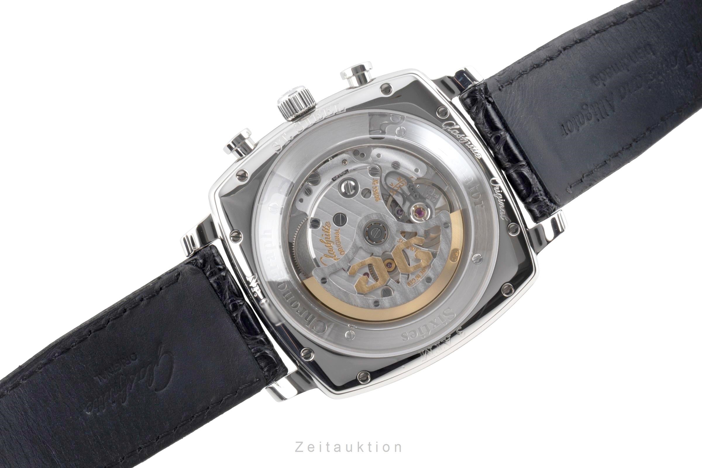 Glashütte Senator Sixties cronógrafo acero automático reloj para caballeros 1-39-34-03-32-04  [2604069]